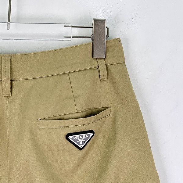 Prada Prada Triangle Logo Cotton Shorts Size 38 Size 26" / US 2 / IT 38 - 7 Thumbnail
