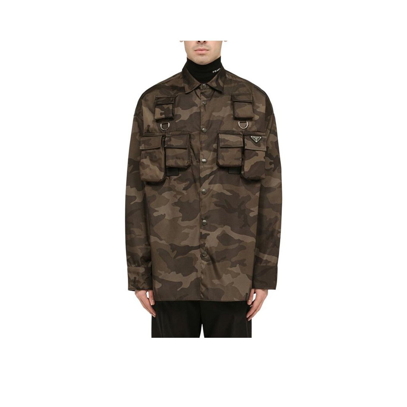 Prada Prada Camouflage Re-Nylon Pocket Jacket Size L Size US L / EU 52-54 / 3 - 8 Thumbnail