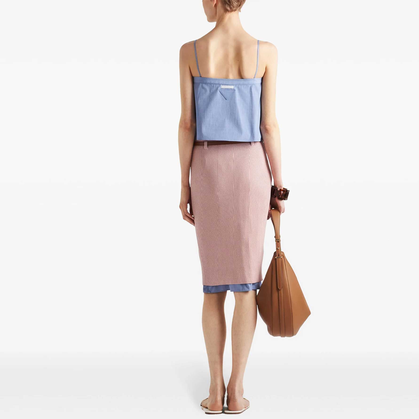 Prada Prada Ribbed Knit Midi Skirt Size 36 Size 25" / US 0 / IT 36 - 7 Thumbnail