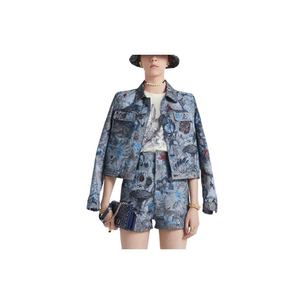 Dior Dior Floral Denim Shorts Size 38 Size 27" / US 4 / IT 40 - 10 Thumbnail