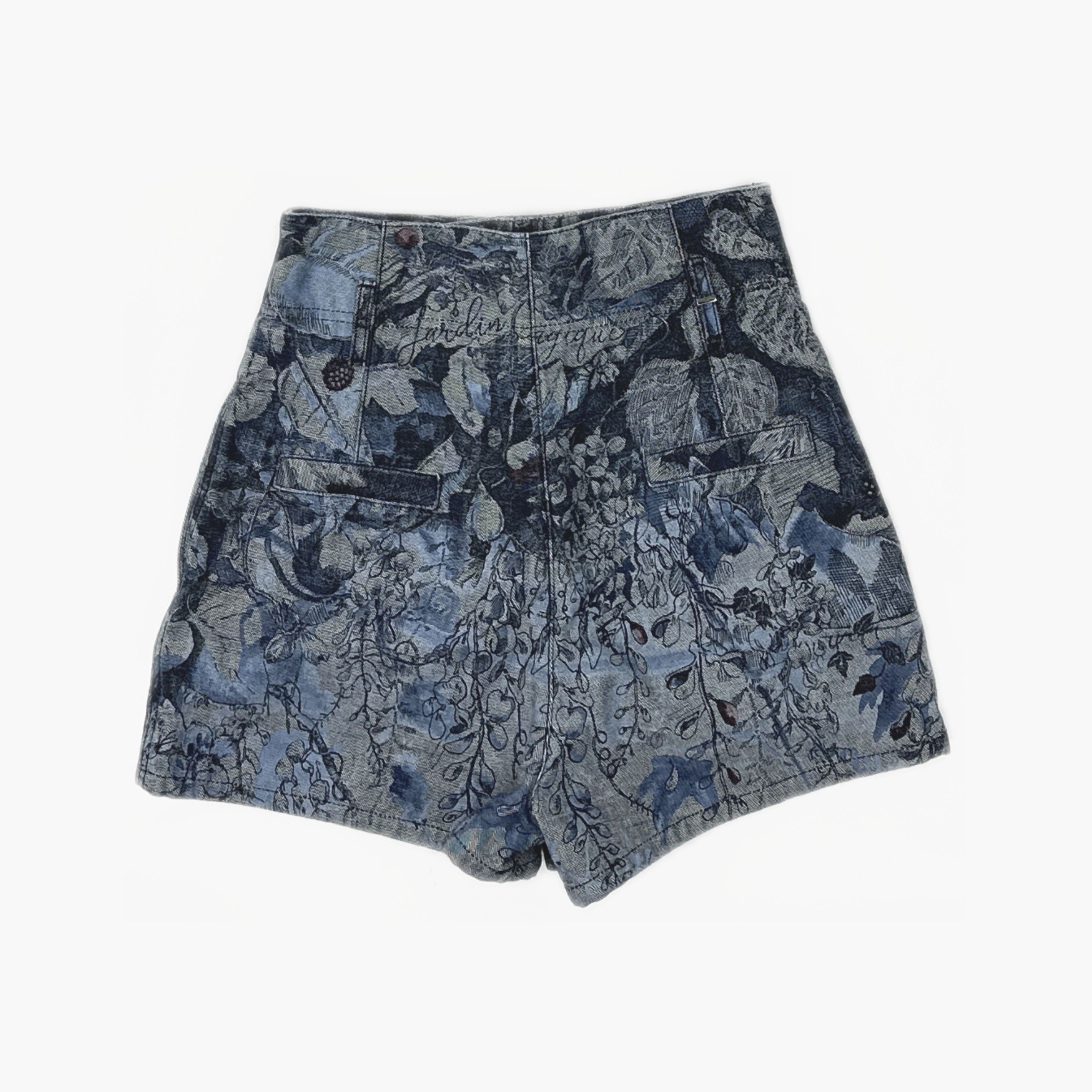 Dior Dior Floral Denim Shorts Size 38 Size 27" / US 4 / IT 40 - 2 Thumbnail