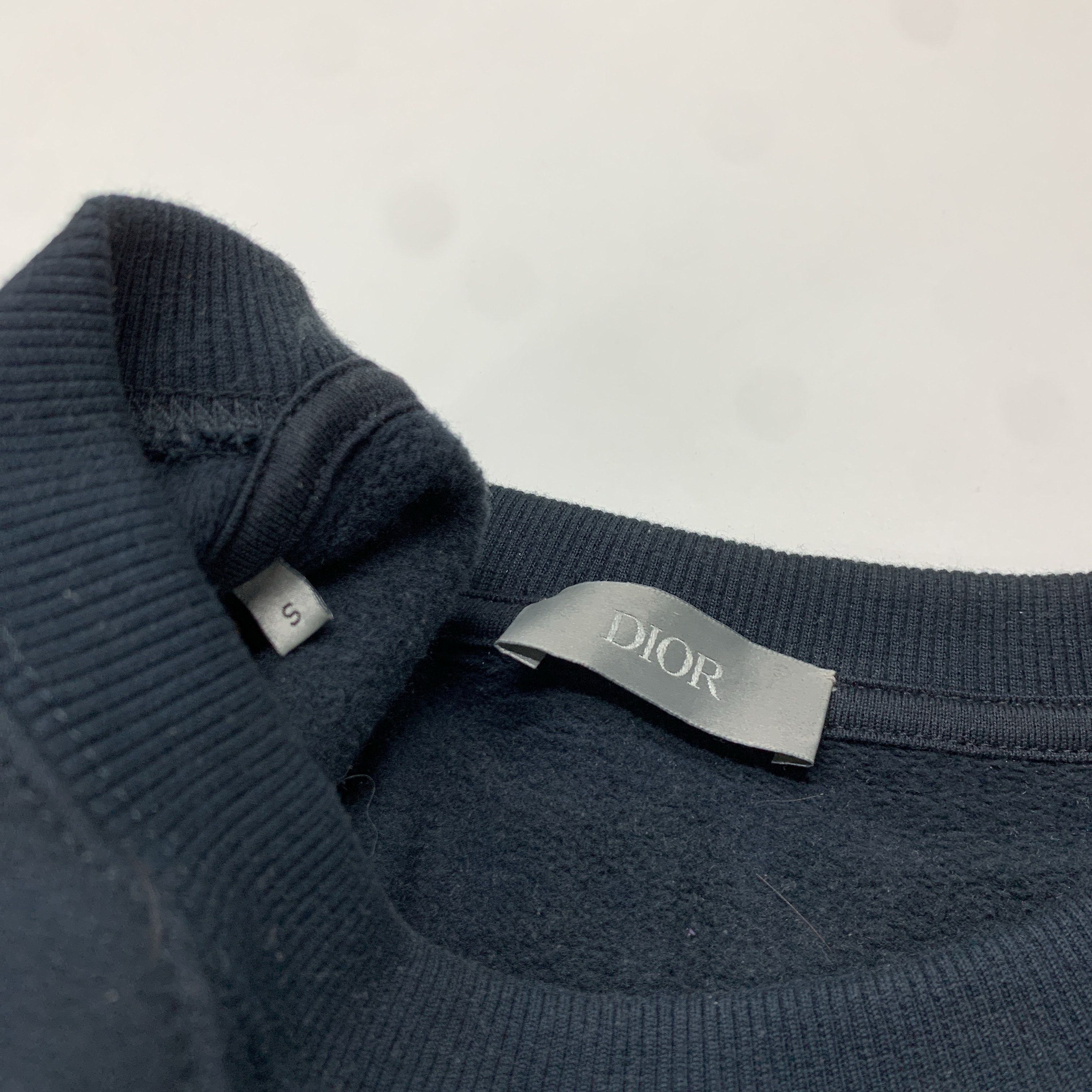 Dior Dior Logo Patch Sweatshirt Navy Blue Size S Size US S / EU 44-46 / 1 - 4 Thumbnail