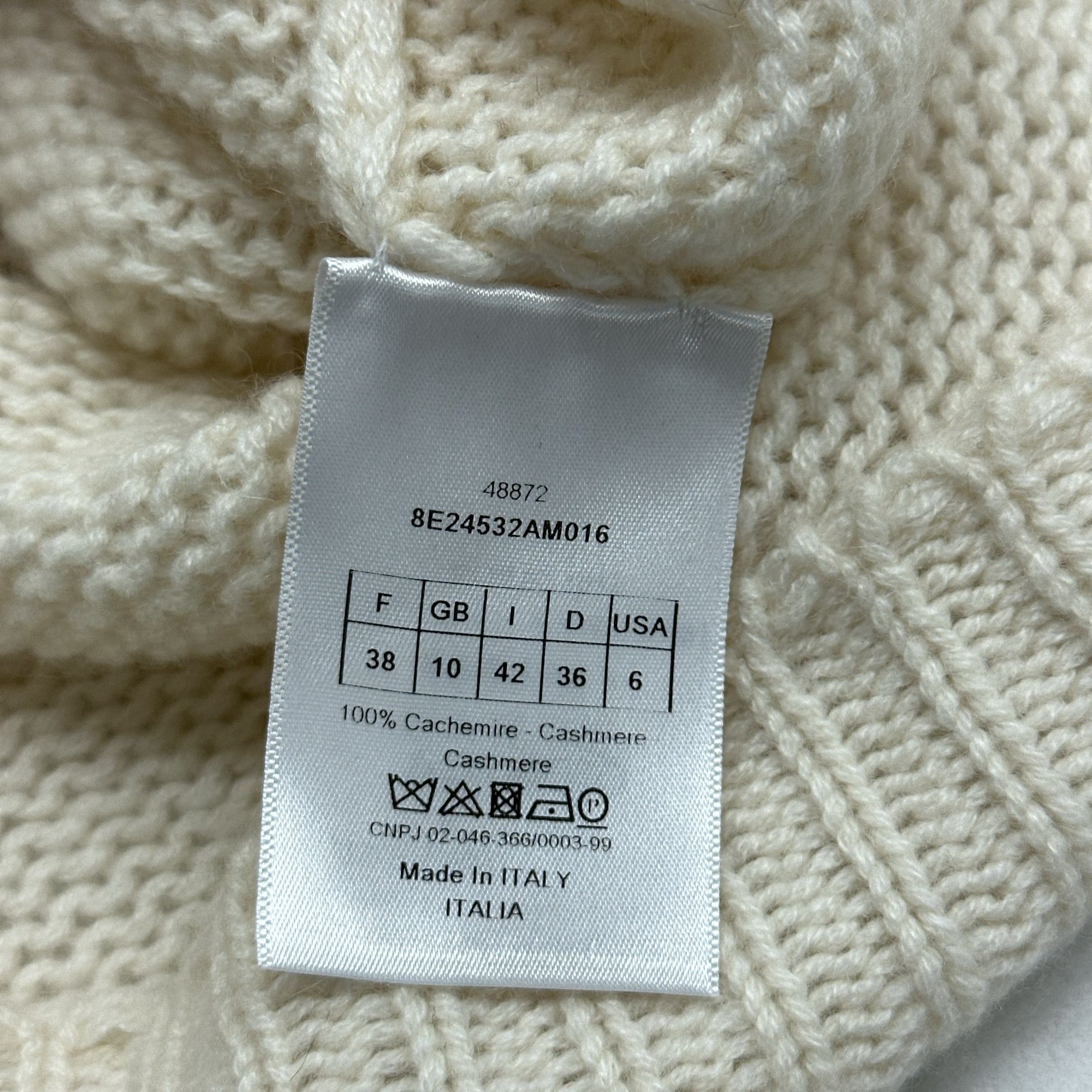 Dior Dior J'Adior 8 Cashmere Sweater Size 38 Size M / US 6-8 / IT 42-44 - 4 Thumbnail