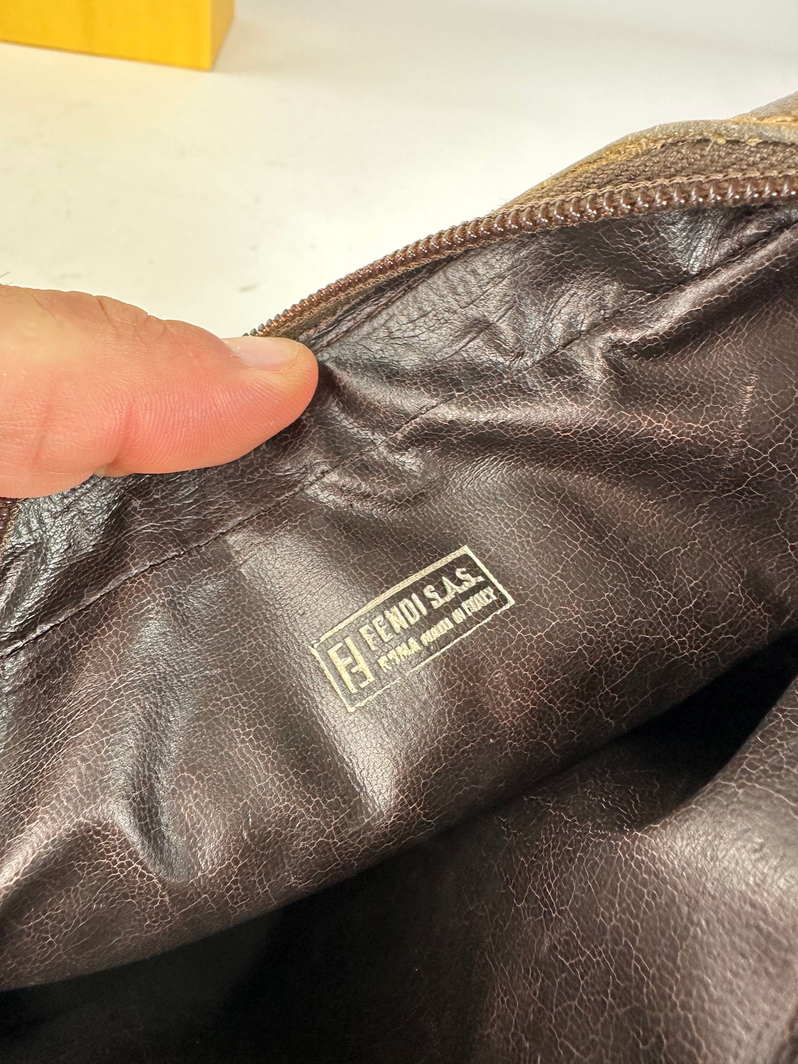 Fendi Vintage Crossbody Bag FF Logo Pattern Brown Fabric Size ONE SIZE - 5 Thumbnail