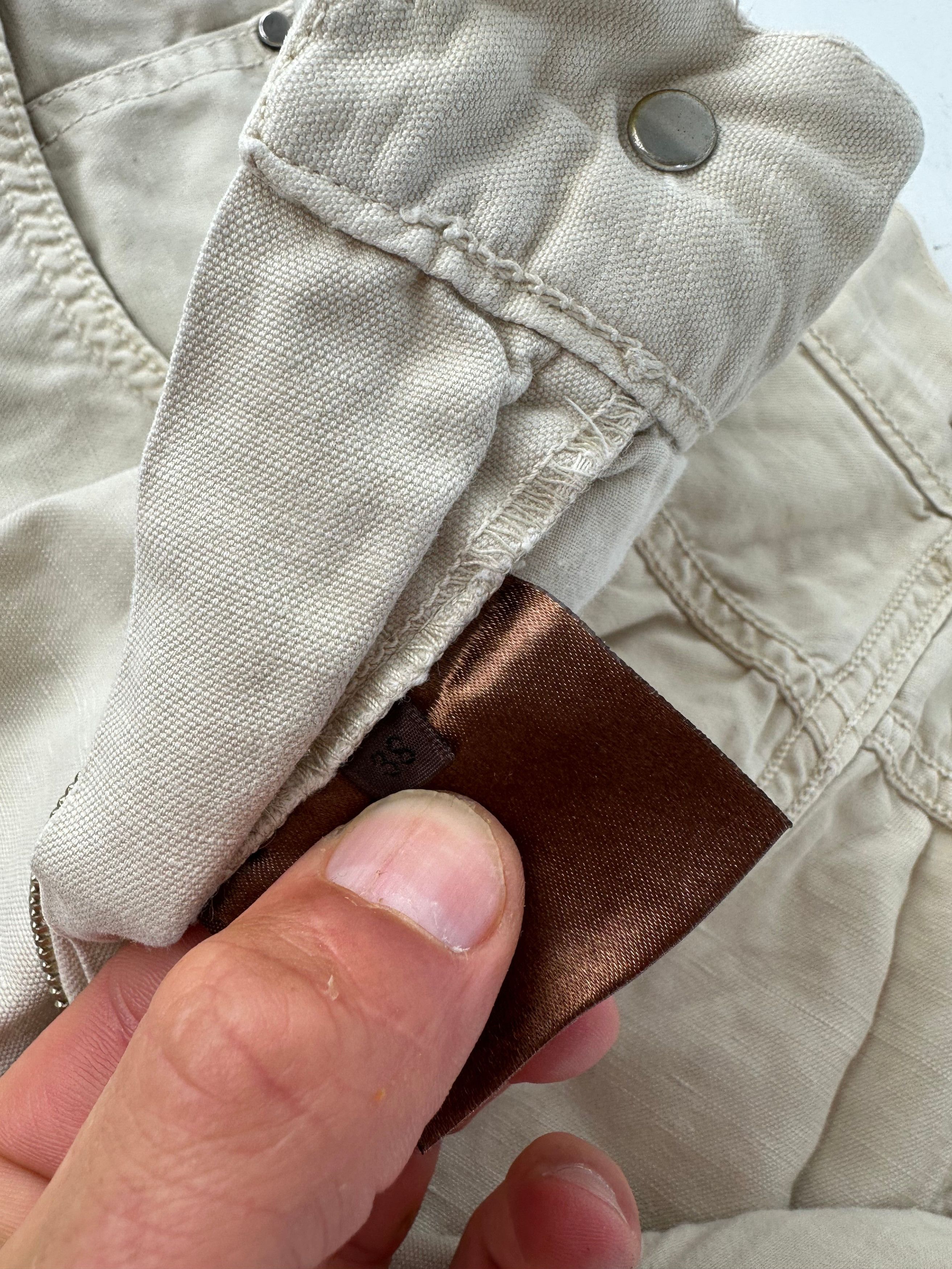 Loewe Vintage Cotton Pants Beige Size 30" / US 8 / IT 44 - 4 Thumbnail