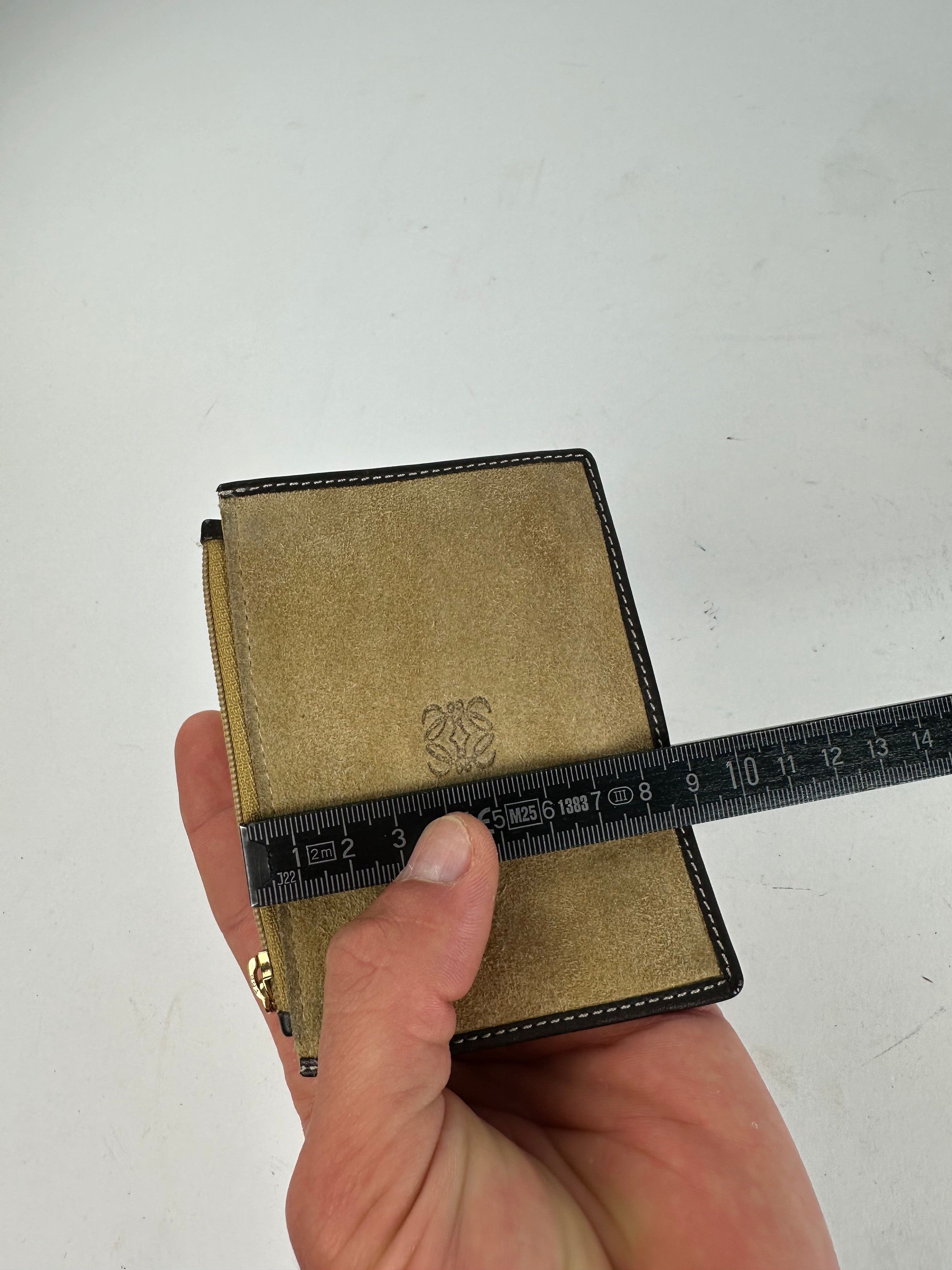 Loewe Vintage Suede Purse Beige Size ONE SIZE - 9 Thumbnail