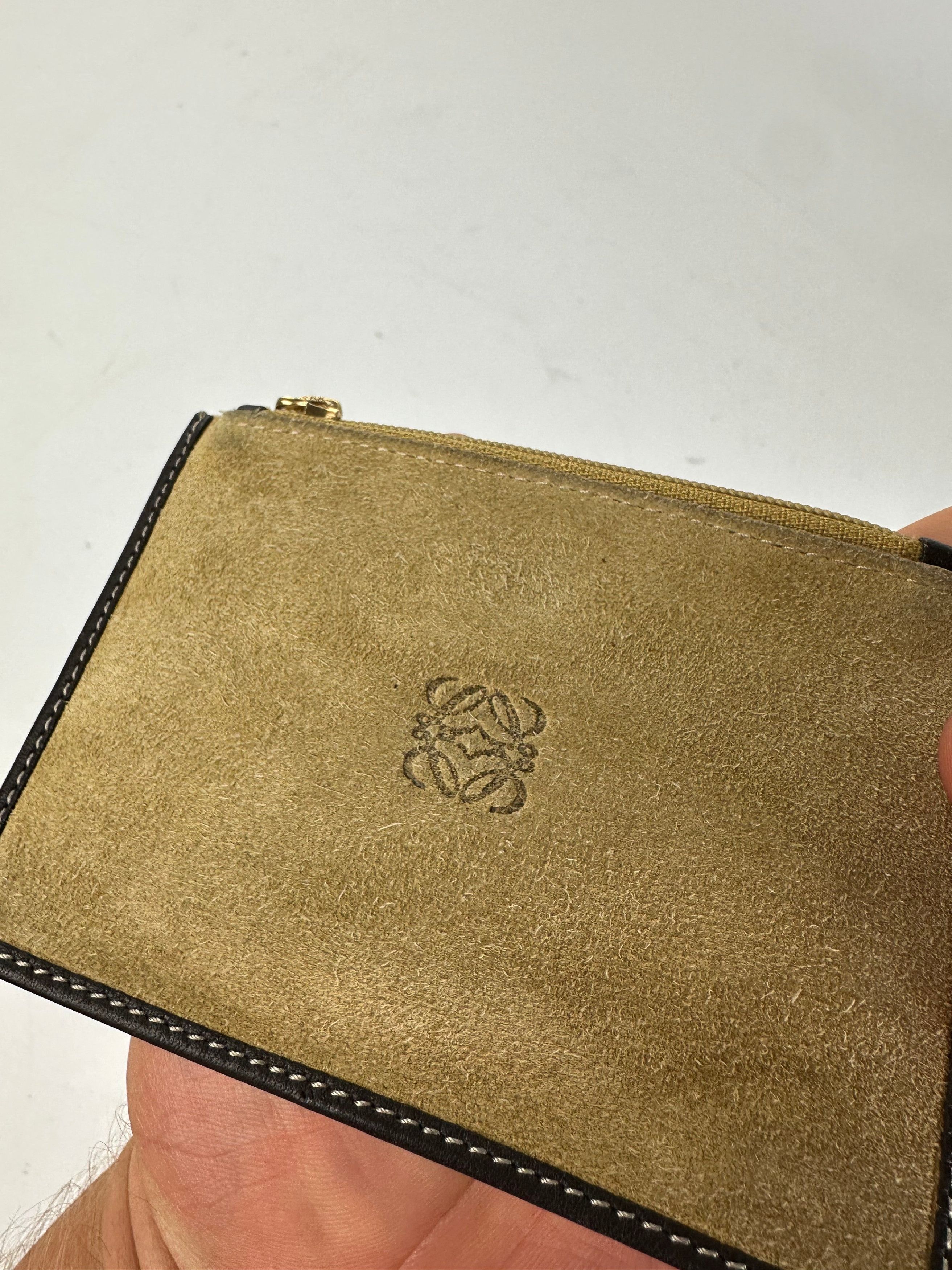 Loewe Vintage Suede Purse Beige Size ONE SIZE - 7 Thumbnail