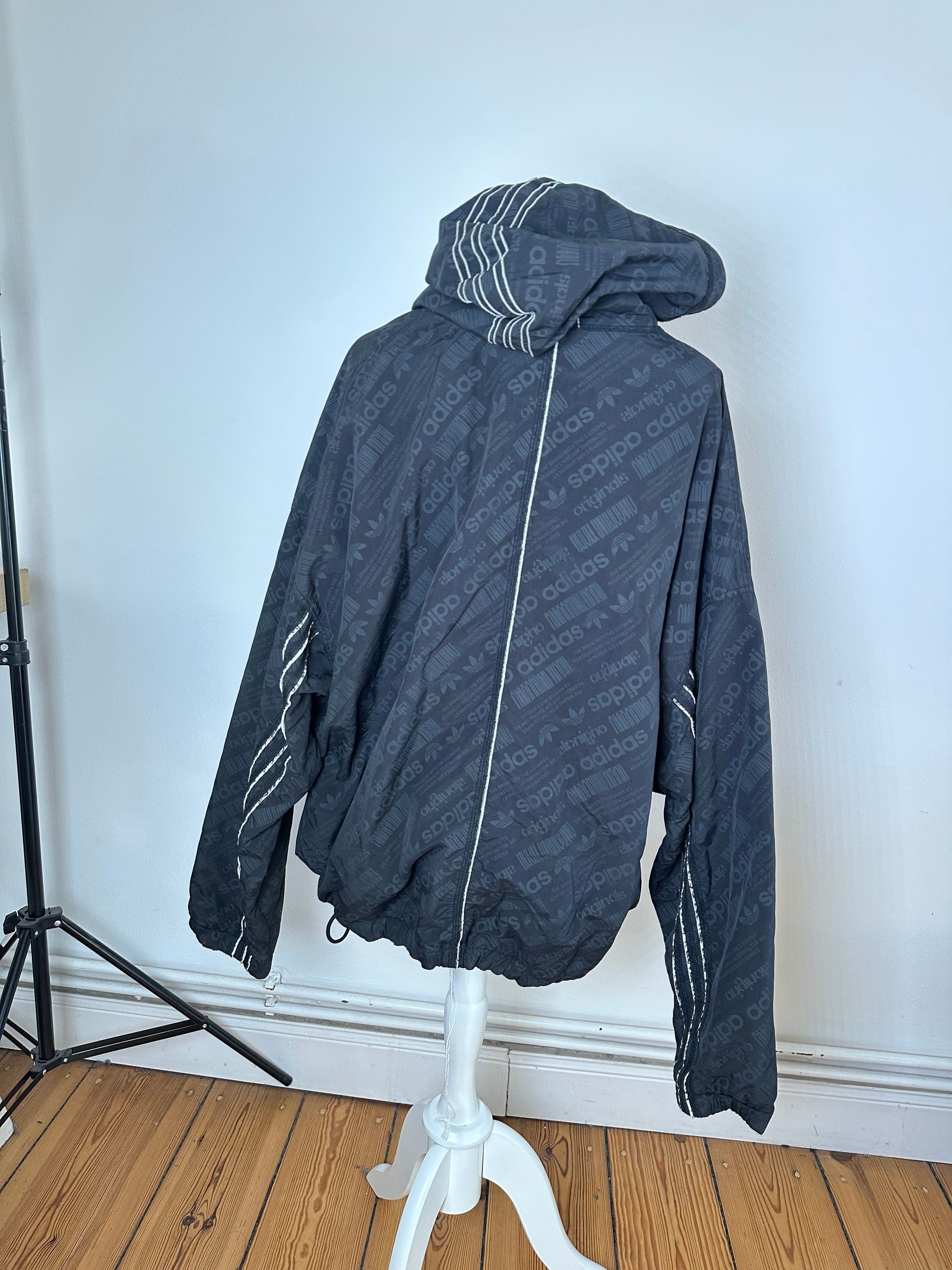 Alexander Wang Windbreaker Black Reflective Logo Pattern Size US XL / EU 56 / 4 - 4 Thumbnail