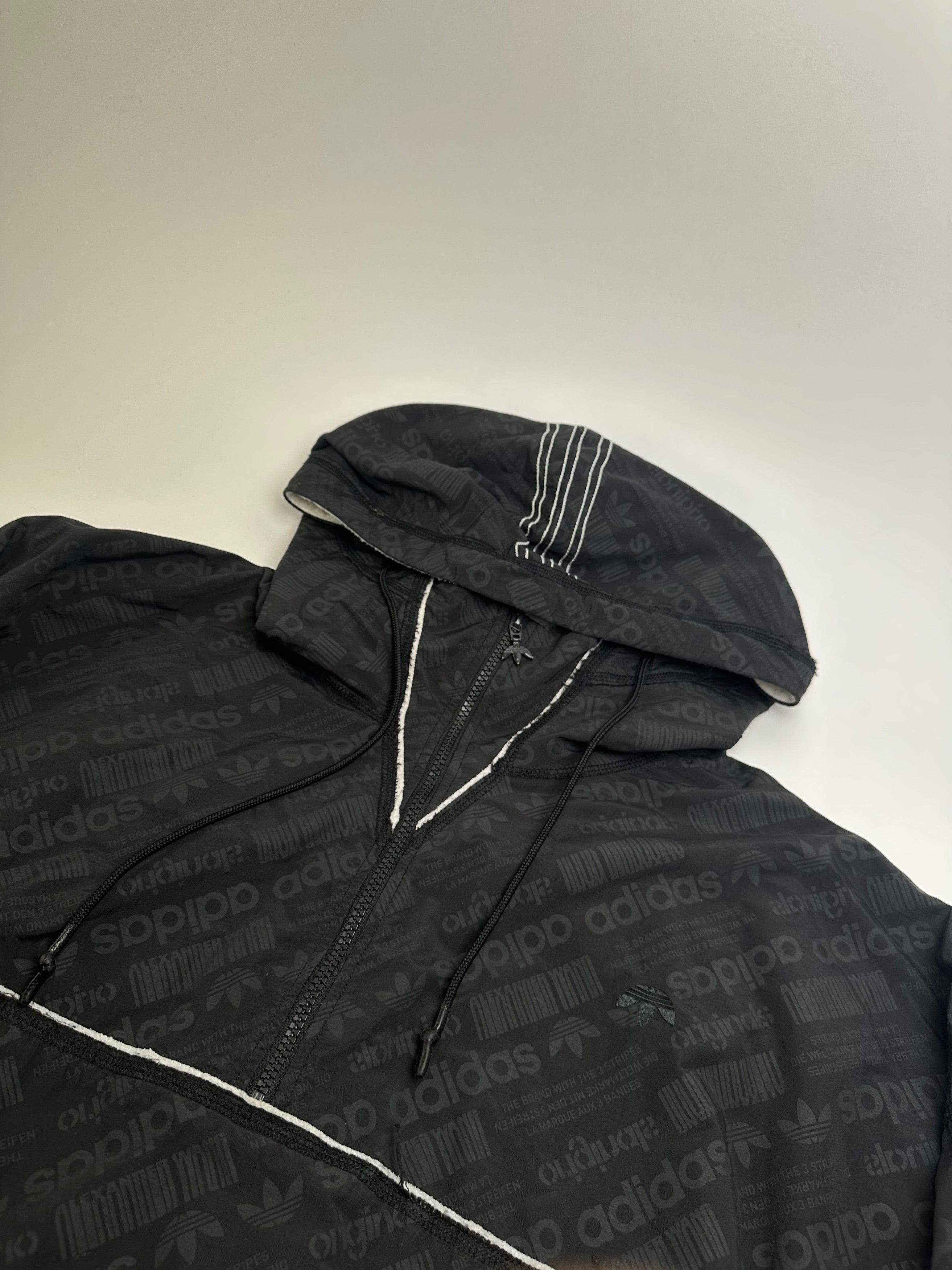 Alexander Wang Windbreaker Black Reflective Logo Pattern Size US XL / EU 56 / 4 - 7 Thumbnail