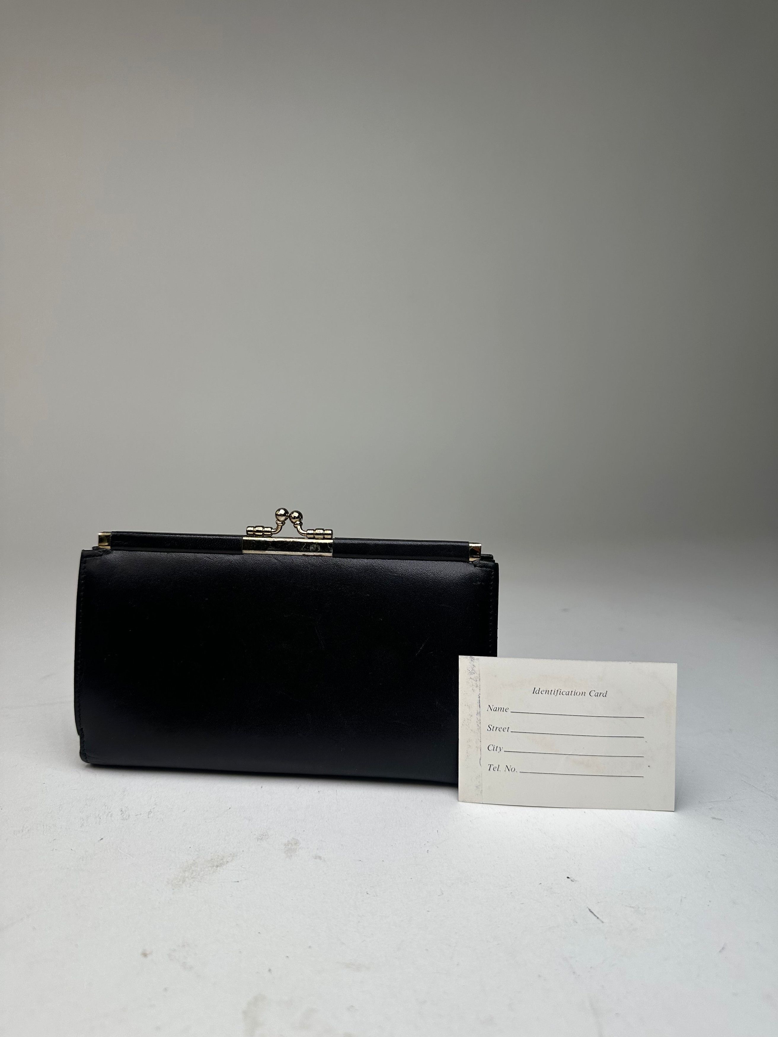 Dior Vintage Leather Wallet Black Size ONE SIZE - 2 Thumbnail