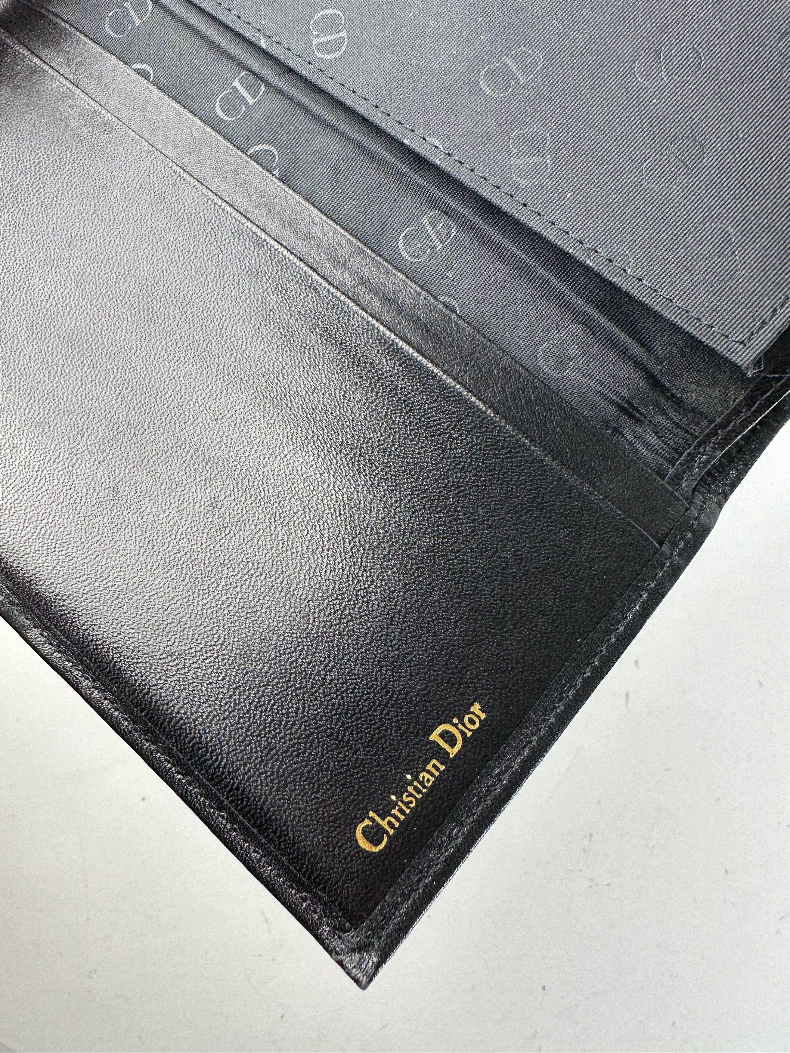 Dior Vintage Leather Wallet Black Size ONE SIZE - 5 Thumbnail