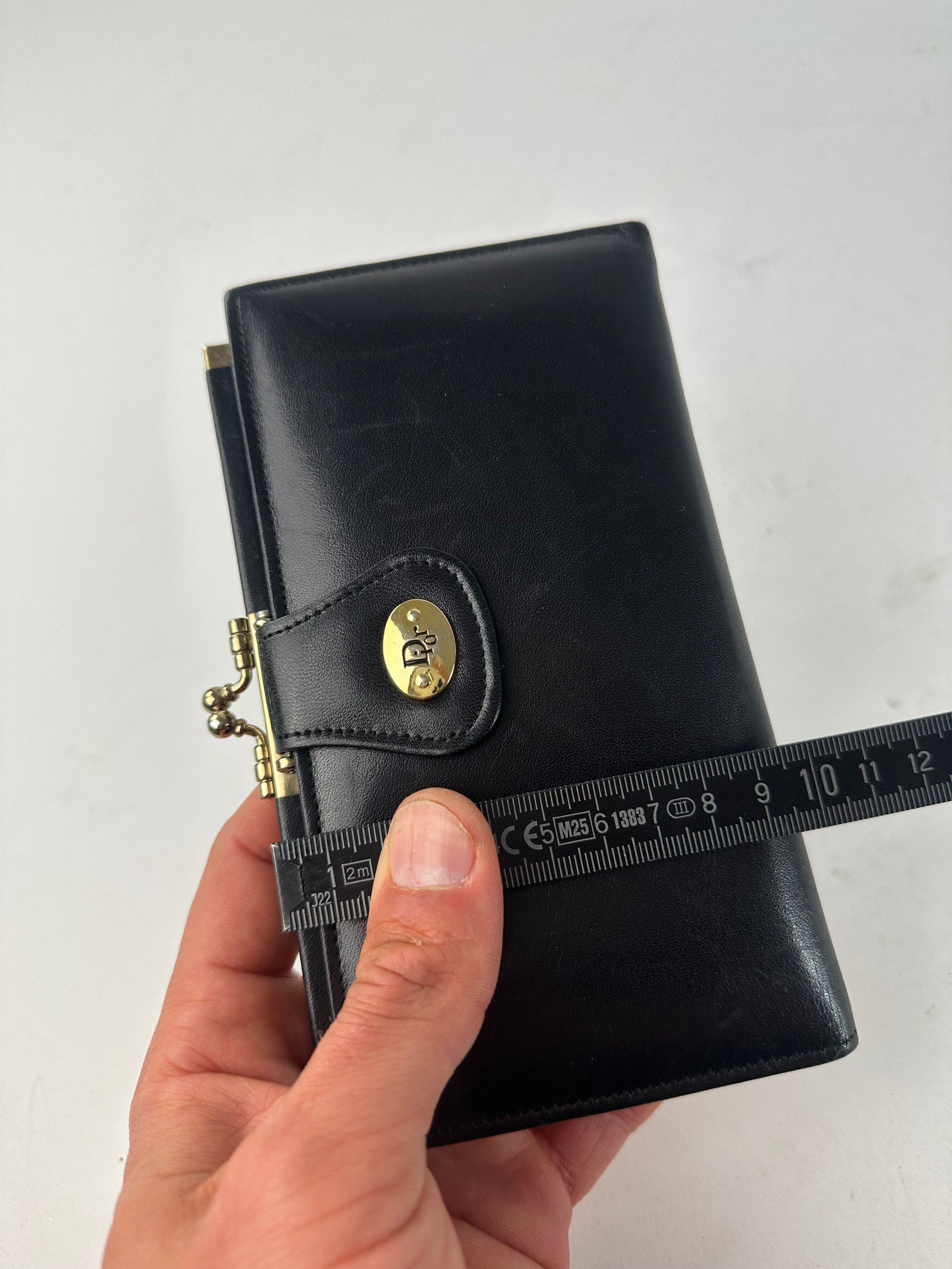 Dior Vintage Leather Wallet Black Size ONE SIZE - 10 Thumbnail