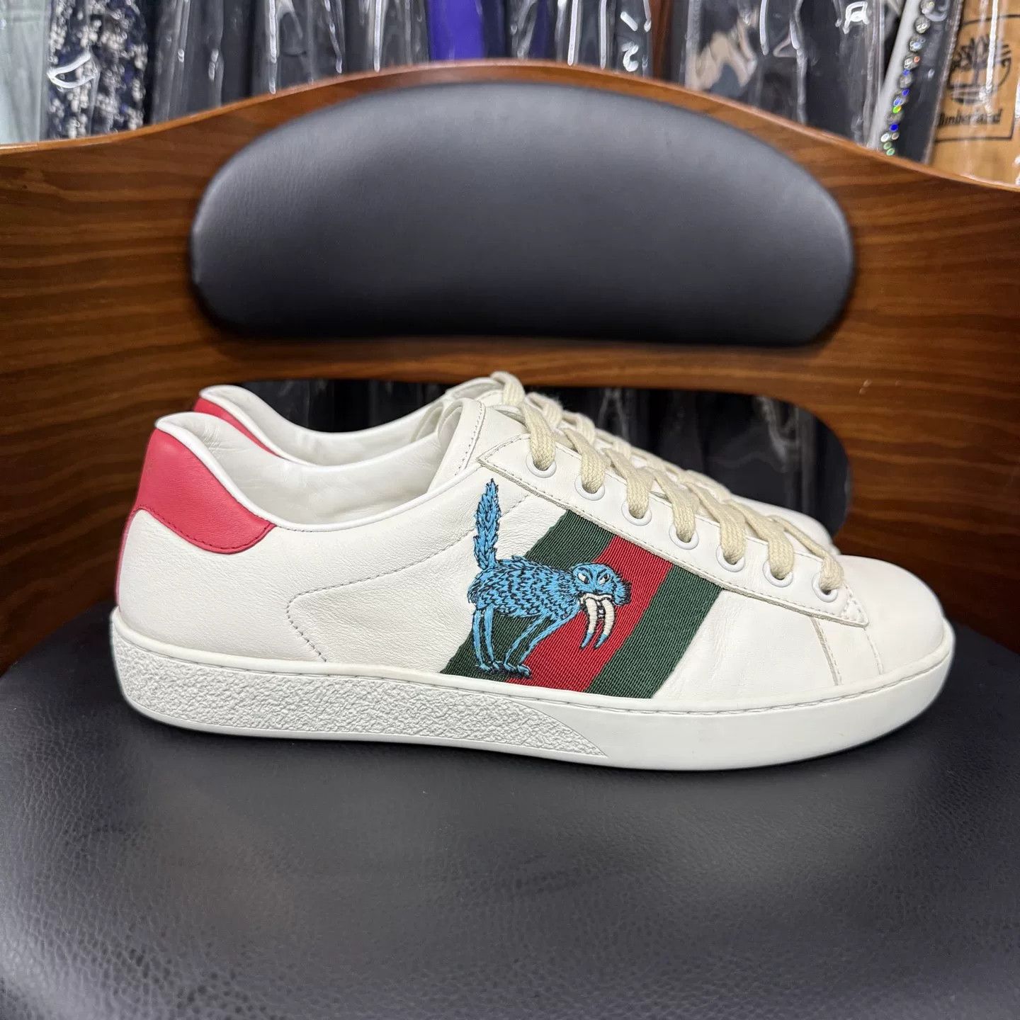 Gucci Gucci ACE Freya Hartas Embroidered Sneakers Size US 8 / IT 38 - 4 Thumbnail