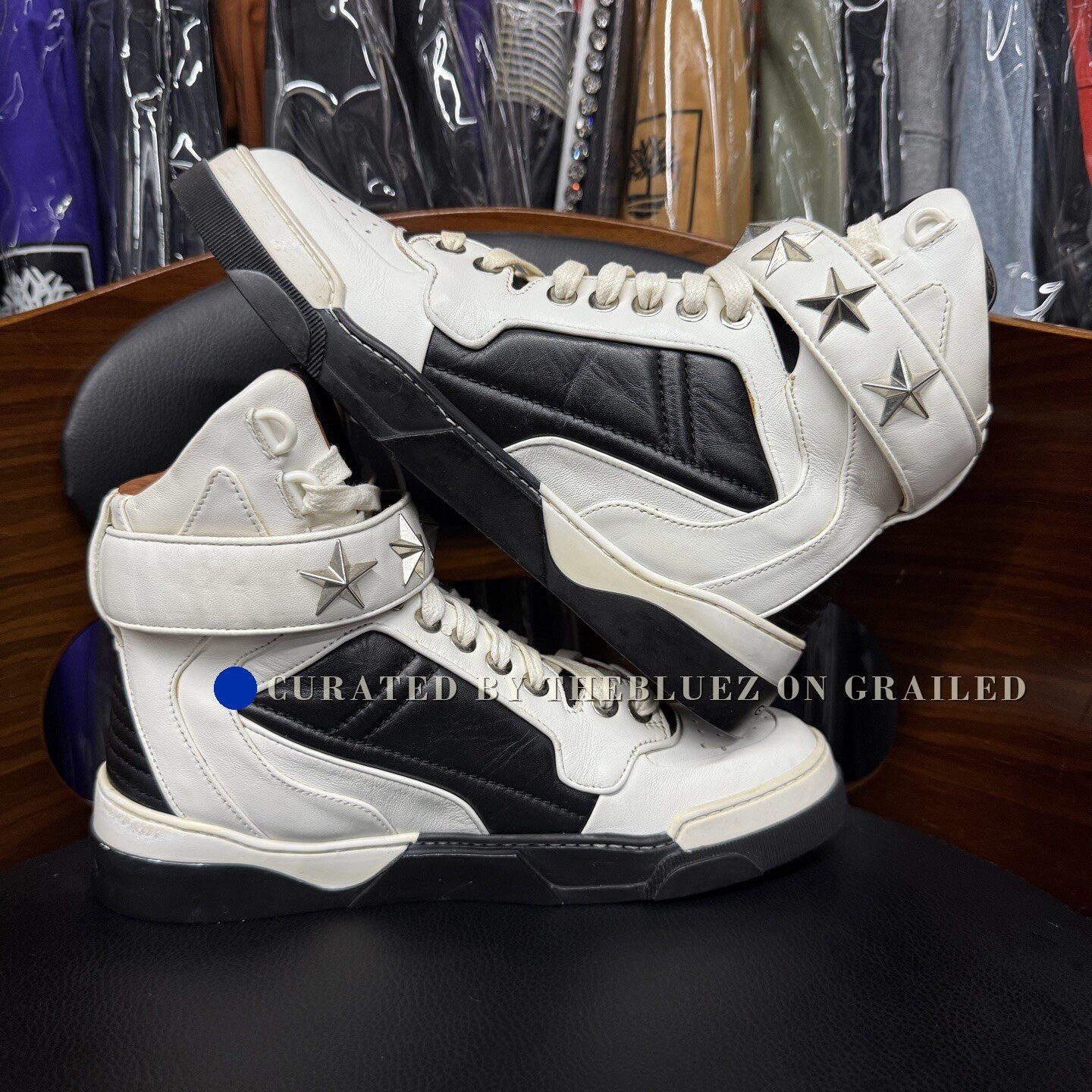 Givenchy Givenchy Star Rivet High-Top Sneakers Size US 4 / IT 34 - 7 Thumbnail