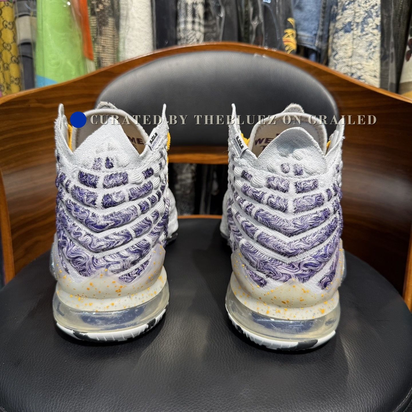 Nike Lebron 17 2K NBA 2K20 White Purple Size US 10 / EU 43 - 3 Thumbnail
