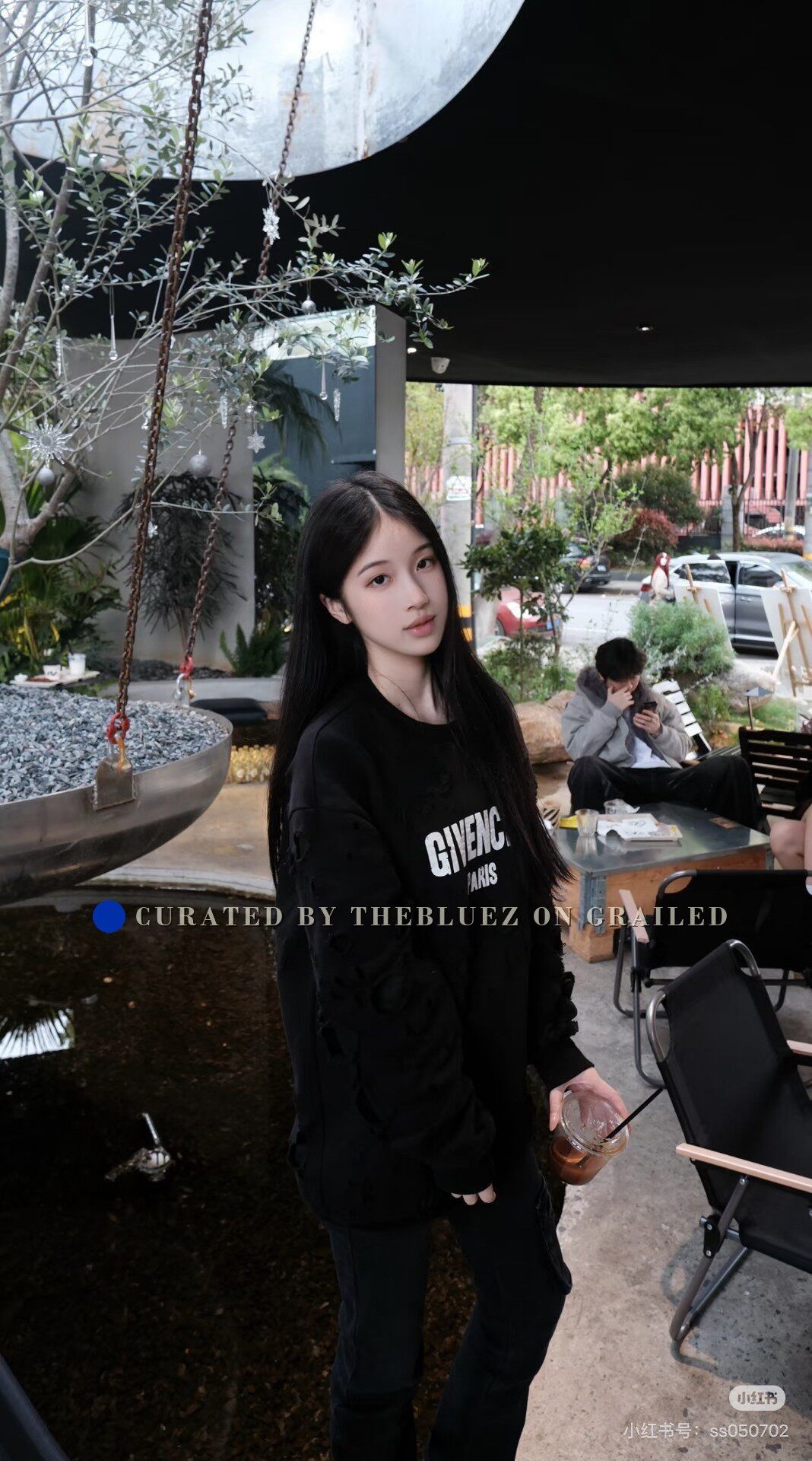 Givenchy Givenchy Black Distressed Crewneck Sweatshirt Size US L / EU 52-54 / 3 - 8 Thumbnail
