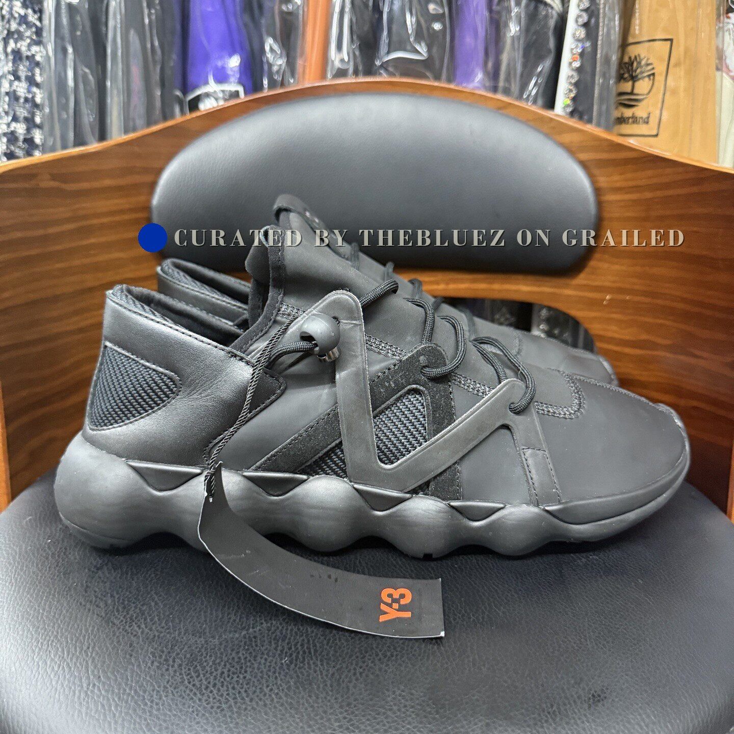 Y-3 Y-3 Yohji Yamamoto Black Sneakers Size US 12 / EU 45 - 4 Thumbnail