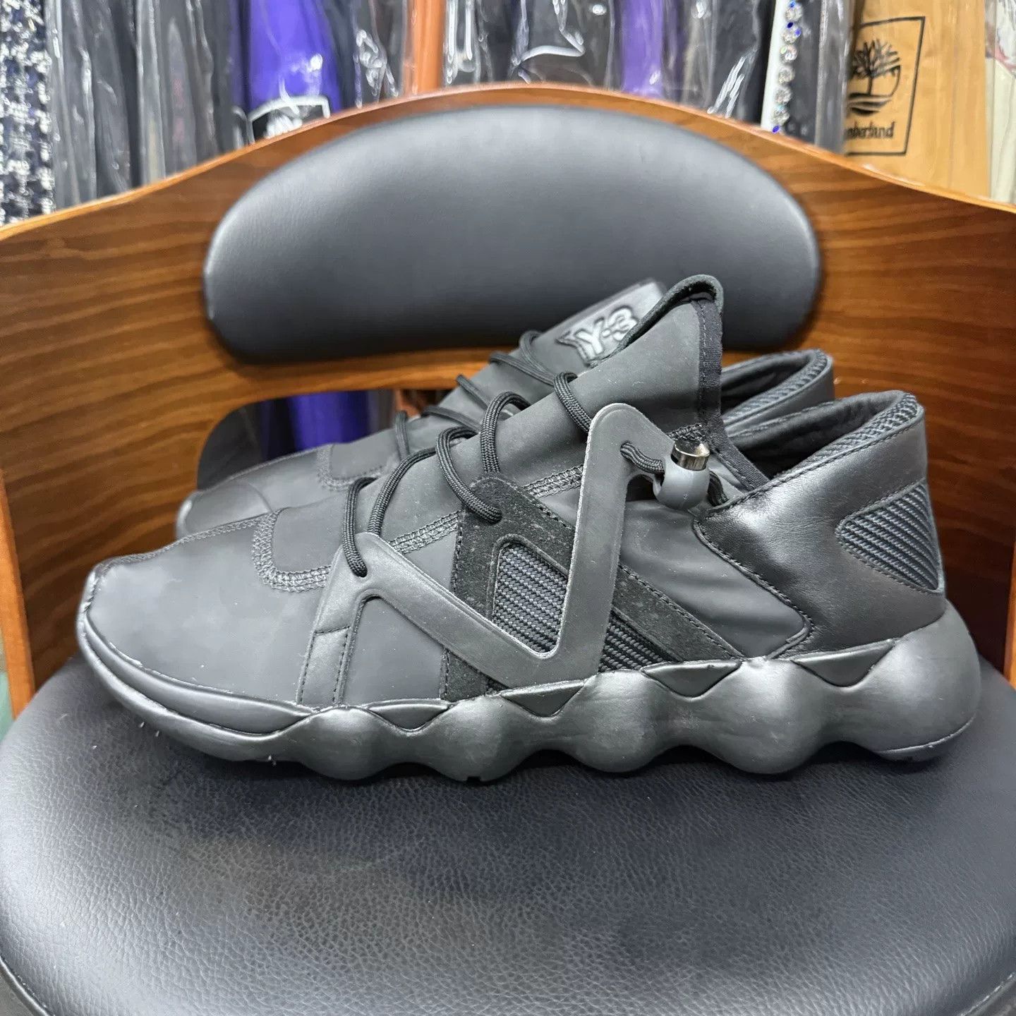 Y-3 Y-3 Yohji Yamamoto Black Sneakers Size US 12 / EU 45 - 6 Thumbnail