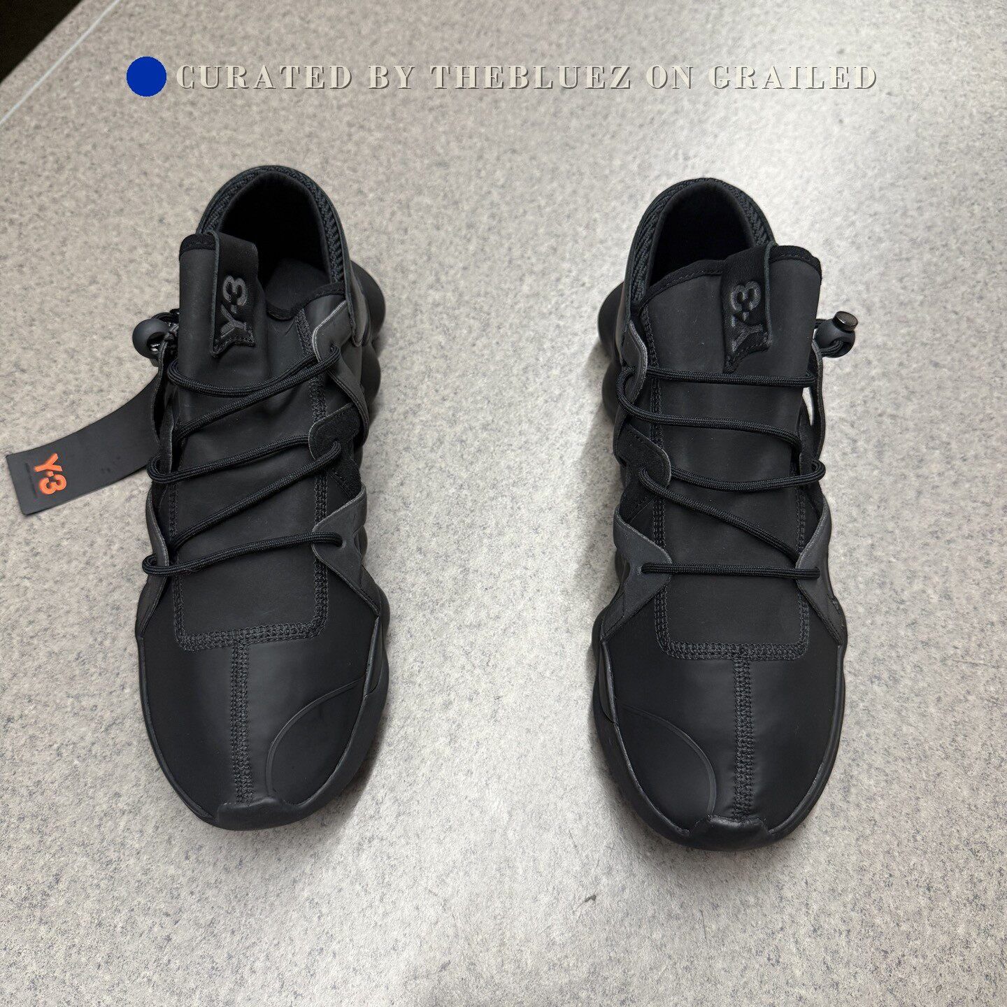 Y-3 Y-3 Yohji Yamamoto Black Sneakers Size US 12 / EU 45 - 8 Thumbnail