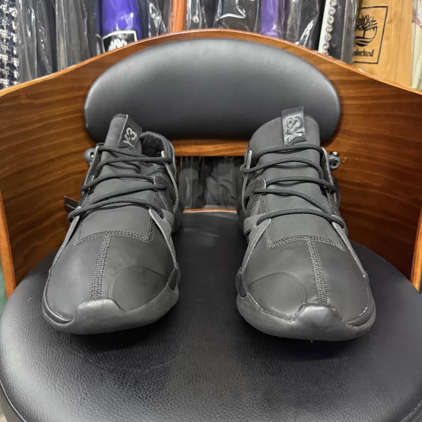 Y-3 Y-3 Yohji Yamamoto Black Sneakers Size US 12 / EU 45 - 2 Thumbnail