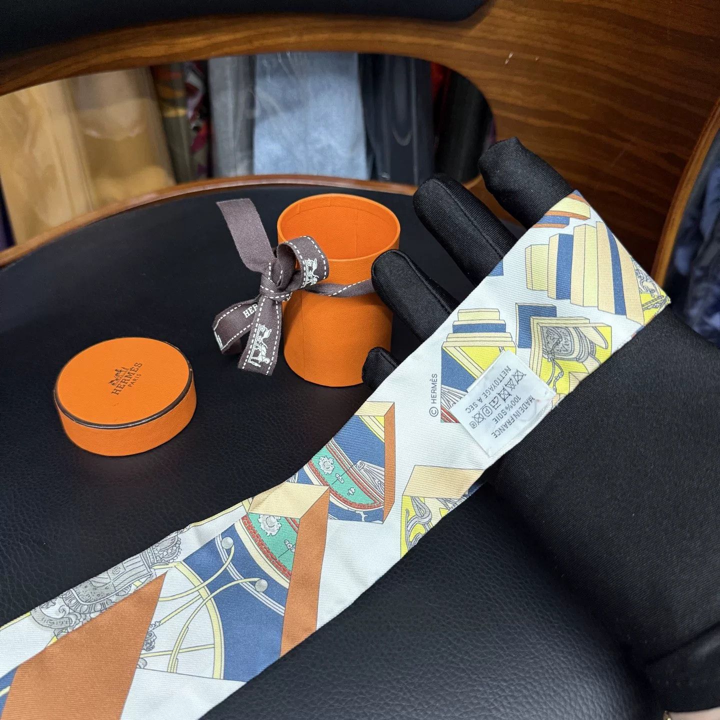Hermes Hermes Twilly Silk Scarf Size ONE SIZE - 2 Thumbnail