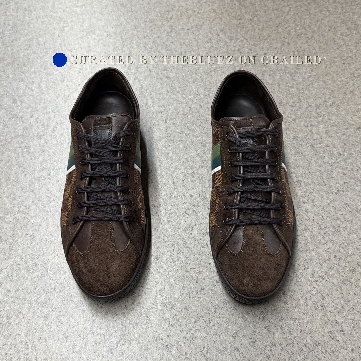 Louis Vuitton LV Classic Checkered Print Sneakers Size US 8.5 / EU 41-42 - 5 Thumbnail