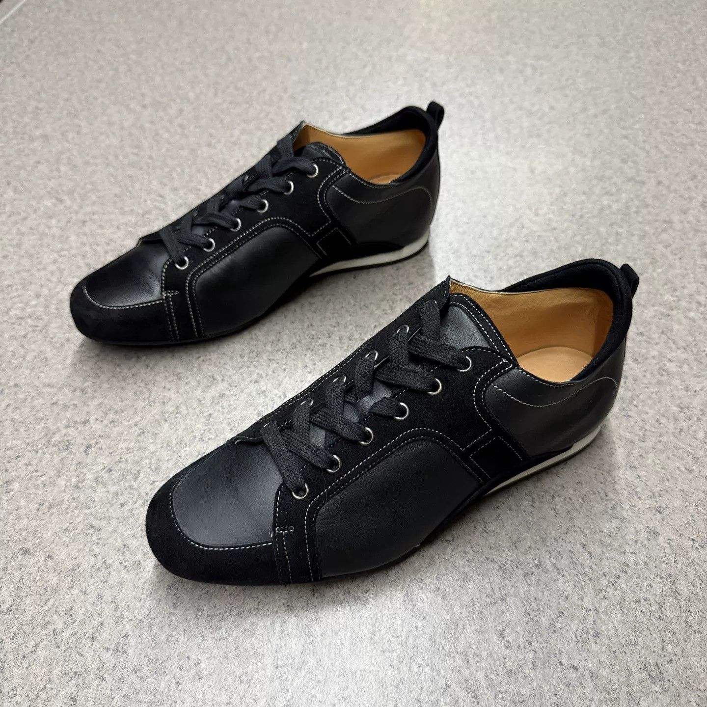 Hermes Hermes Black Calfskin Casual Trainers Size US 7.5 / EU 40-41 - 5 Thumbnail
