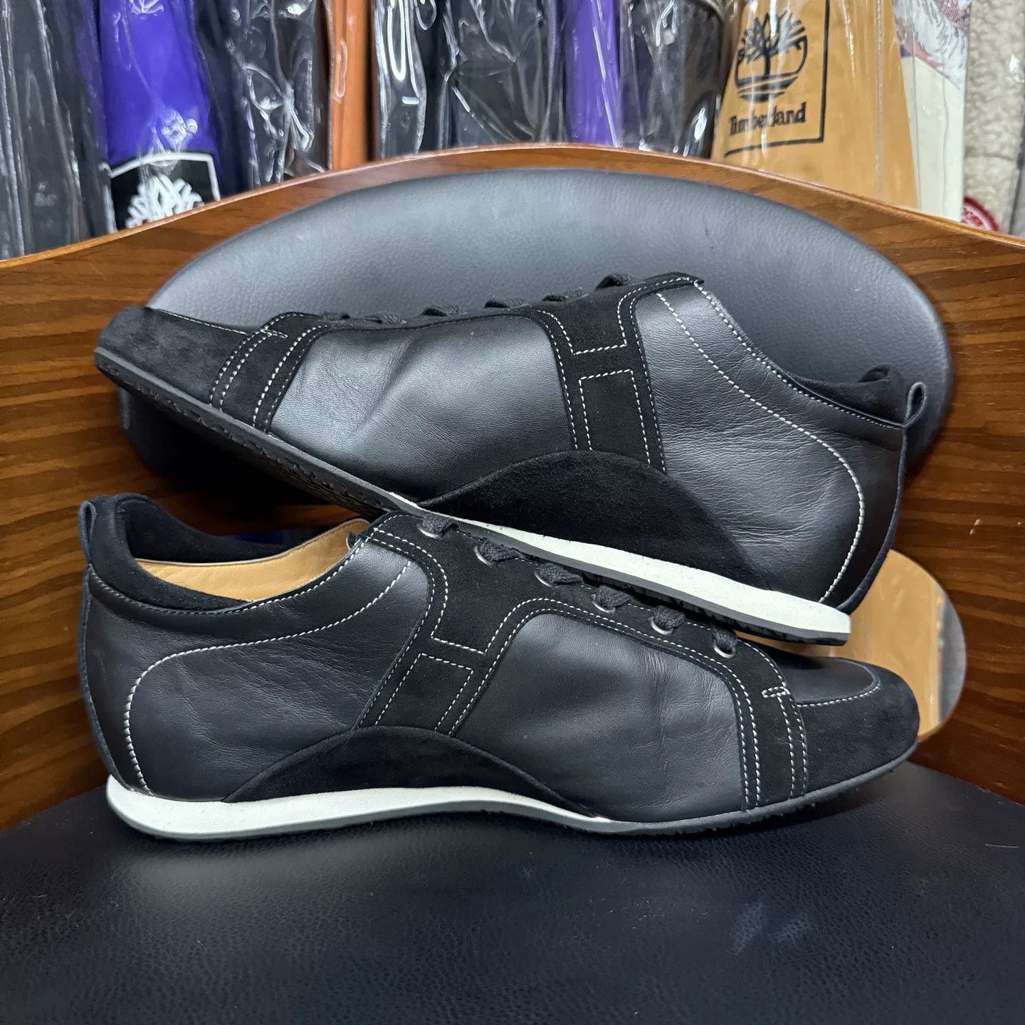 Hermes Hermes Black Calfskin Casual Trainers Size US 7.5 / EU 40-41 - 7 Thumbnail
