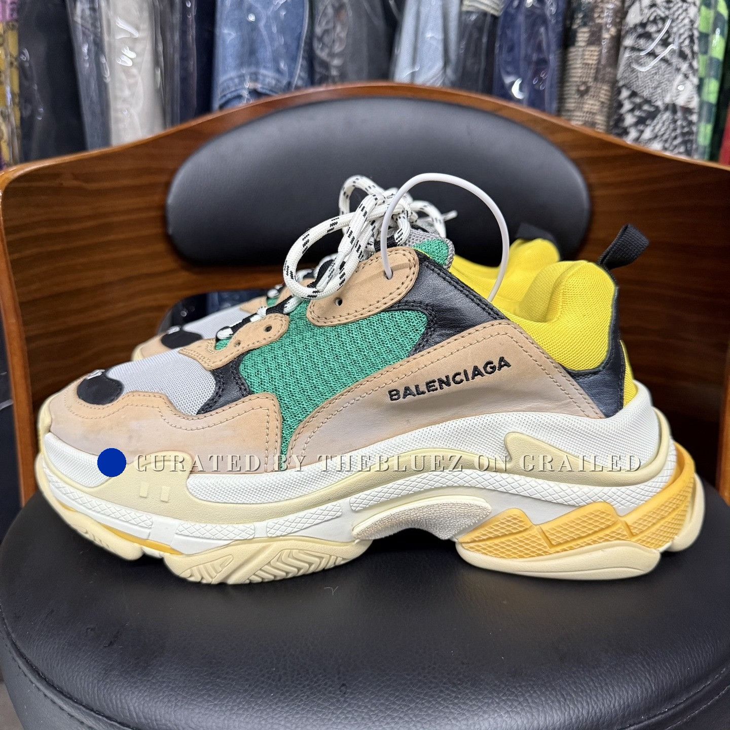 Balenciaga Balenciaga Triple S Curry Brown Green Size US 8 / EU 41 - 6 Thumbnail