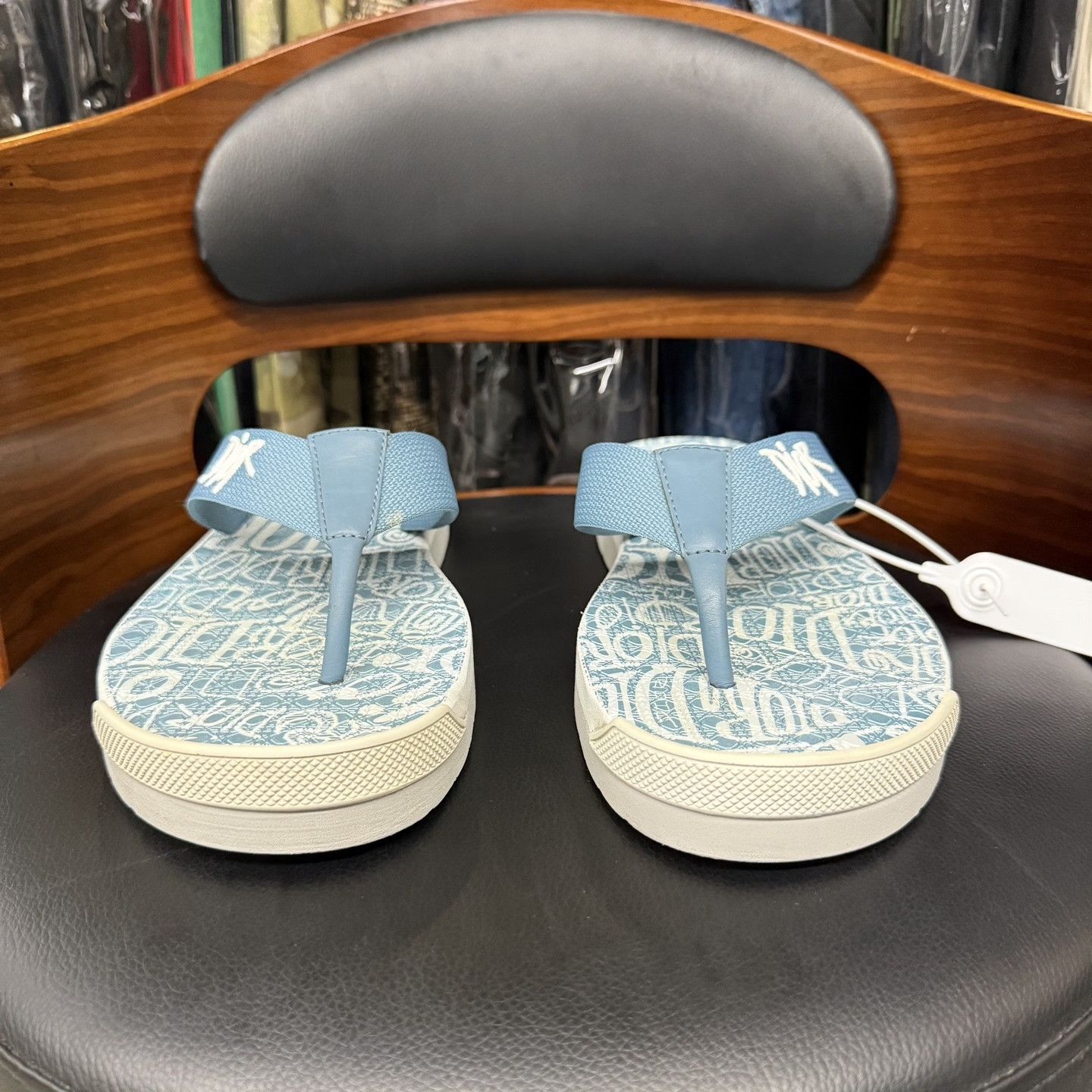 Dior Dior x Stussy Blue Flip-Flops Size US 8 / EU 41 - 2 Thumbnail
