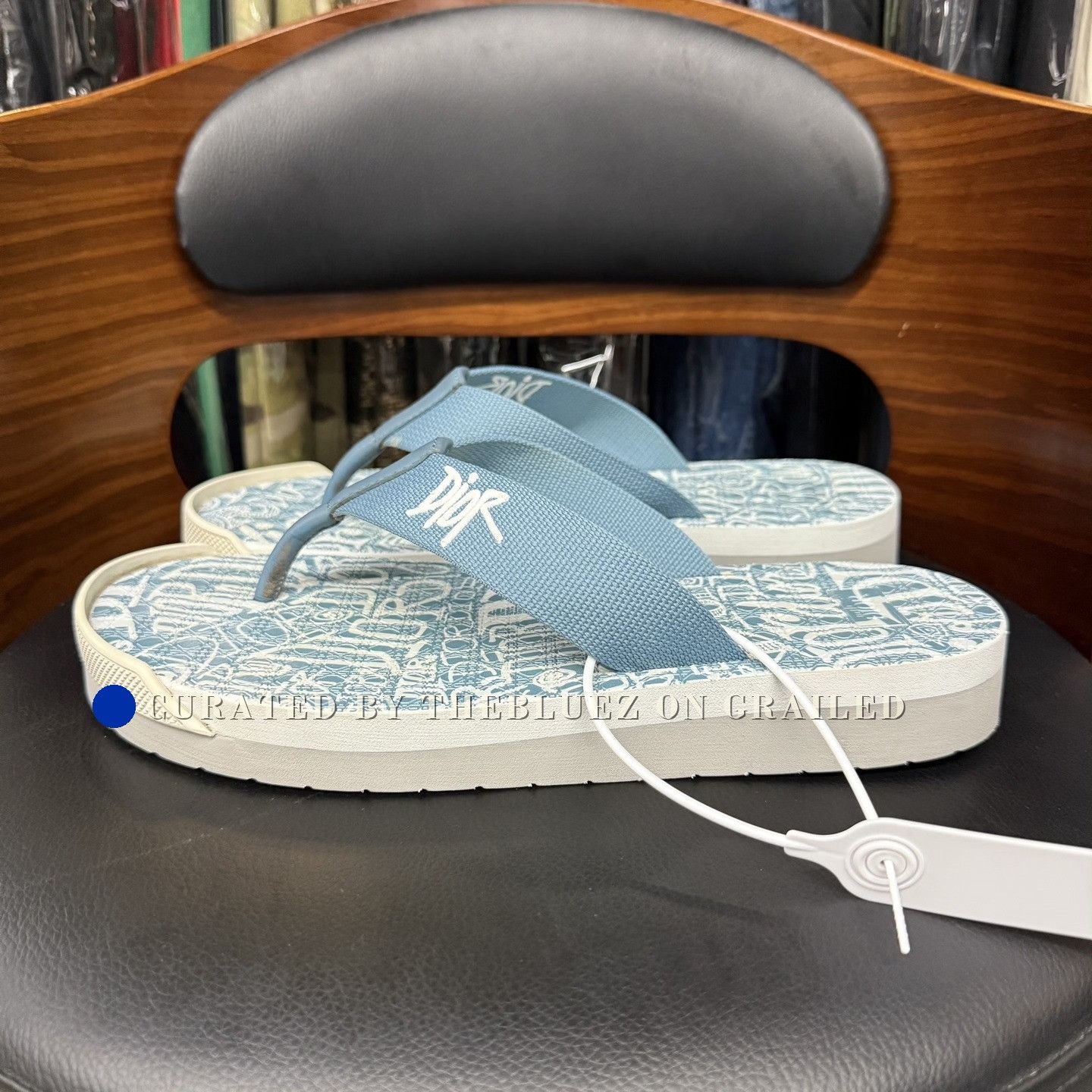 Dior Dior x Stussy Blue Flip-Flops Size US 8 / EU 41 - 4 Thumbnail