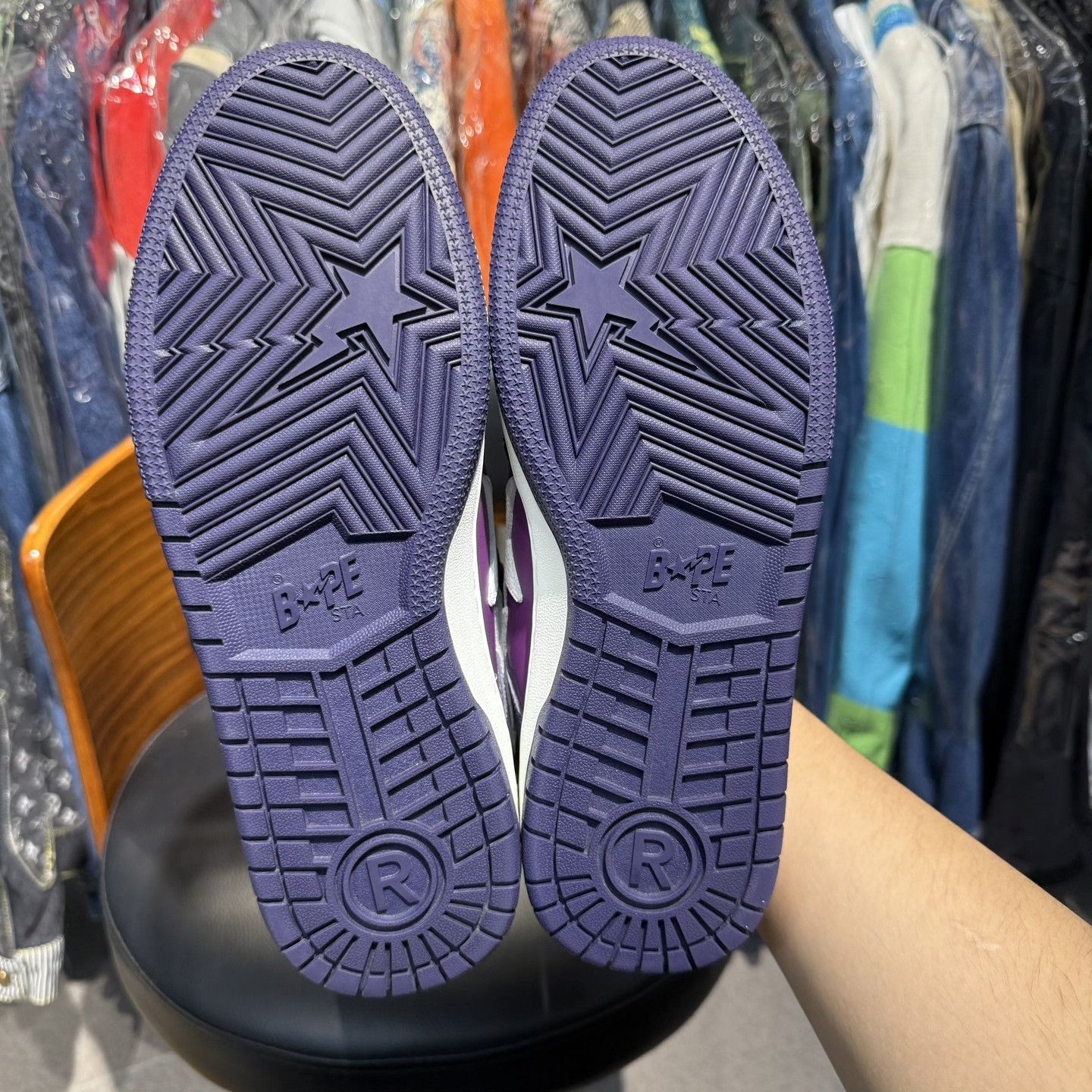 Adidas Bapesta SK8 Purple Sneakers Size US 10 / EU 43 - 9 Thumbnail