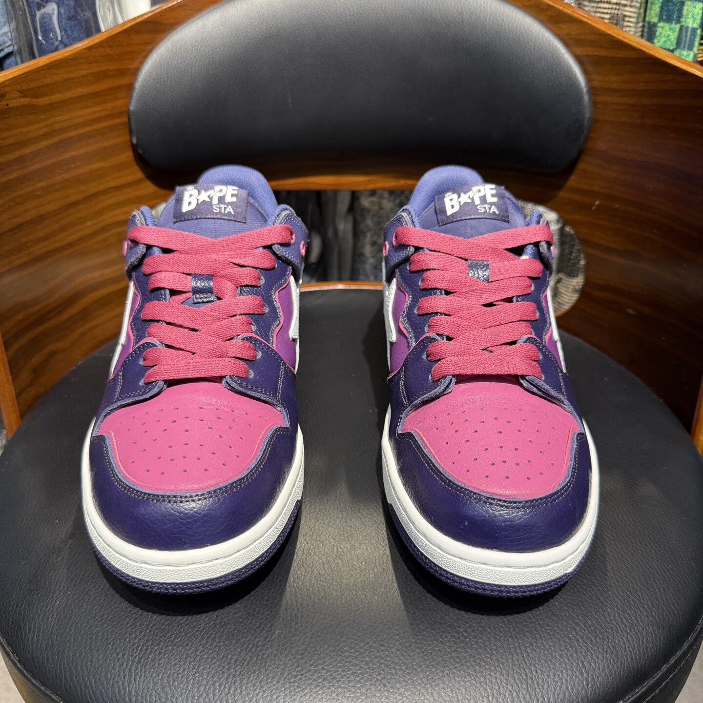 Adidas Bapesta SK8 Purple Sneakers Size US 10 / EU 43 - 2 Thumbnail