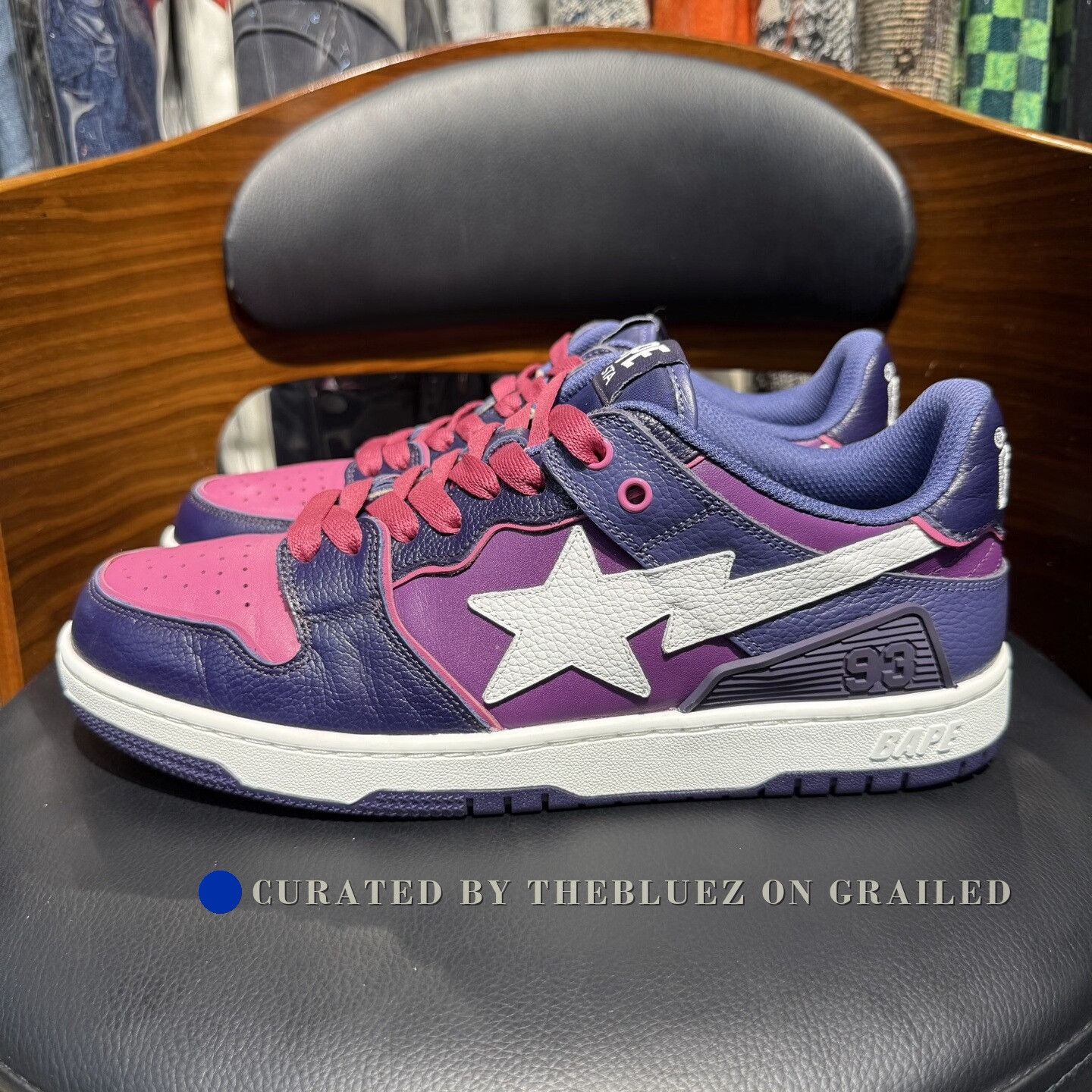 Adidas Bapesta SK8 Purple Sneakers Size US 10 / EU 43 - 6 Thumbnail