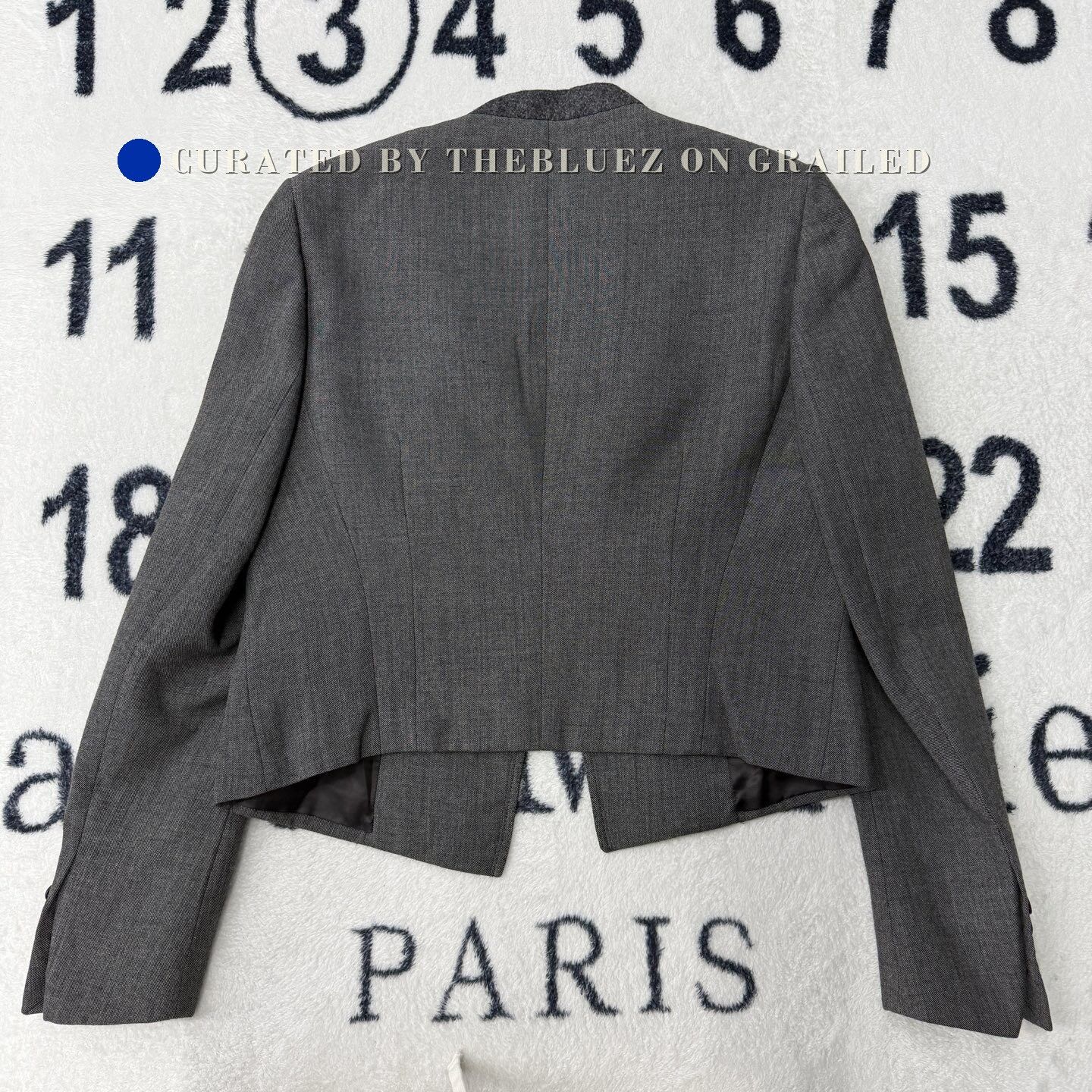 Lanvin LANVIN Gray Suit Jacket Size US M / EU 48-50 / 2 - 2 Thumbnail