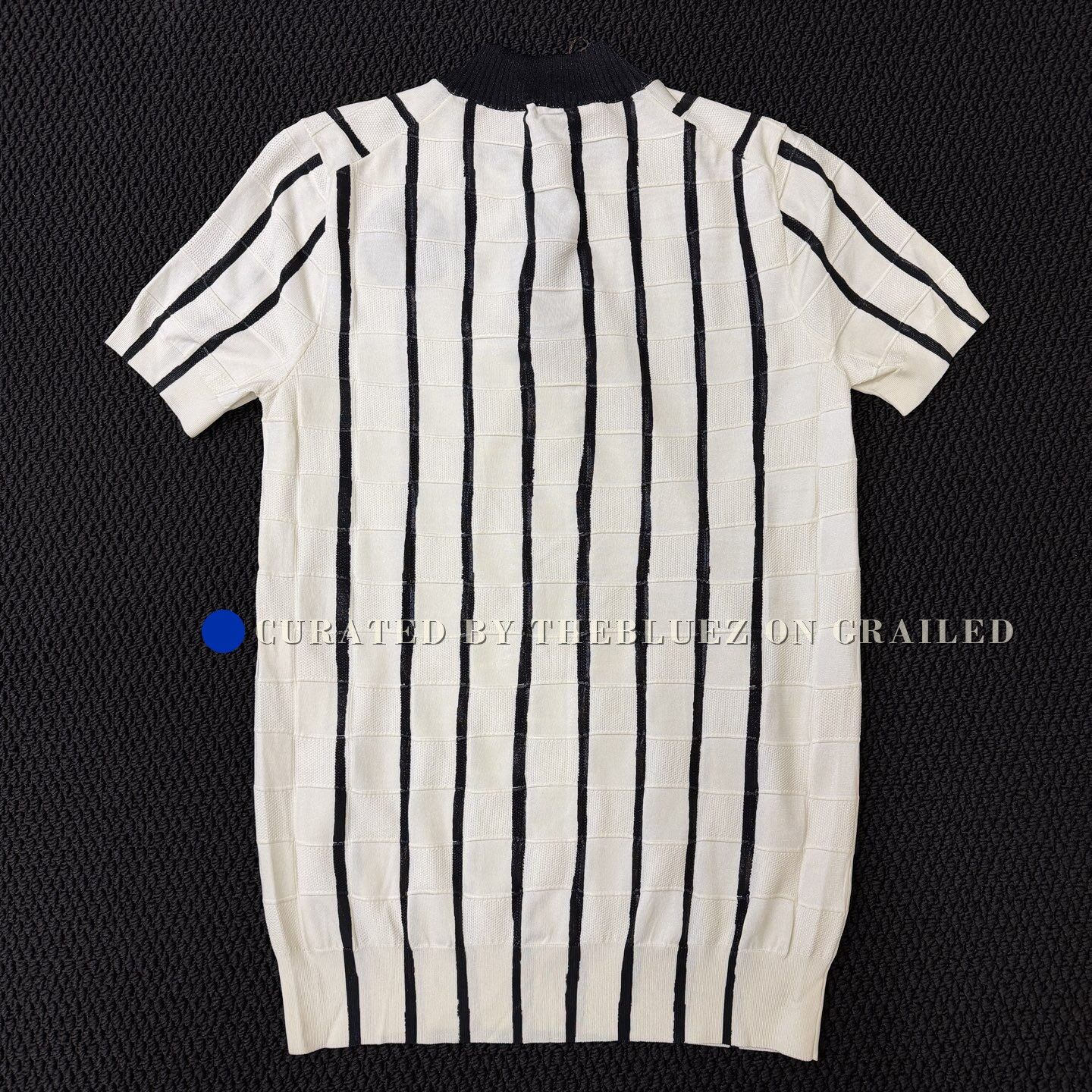 Louis Vuitton LV Black White Stripe Knit Top Size M / US 6-8 / IT 42-44 - 3 Thumbnail
