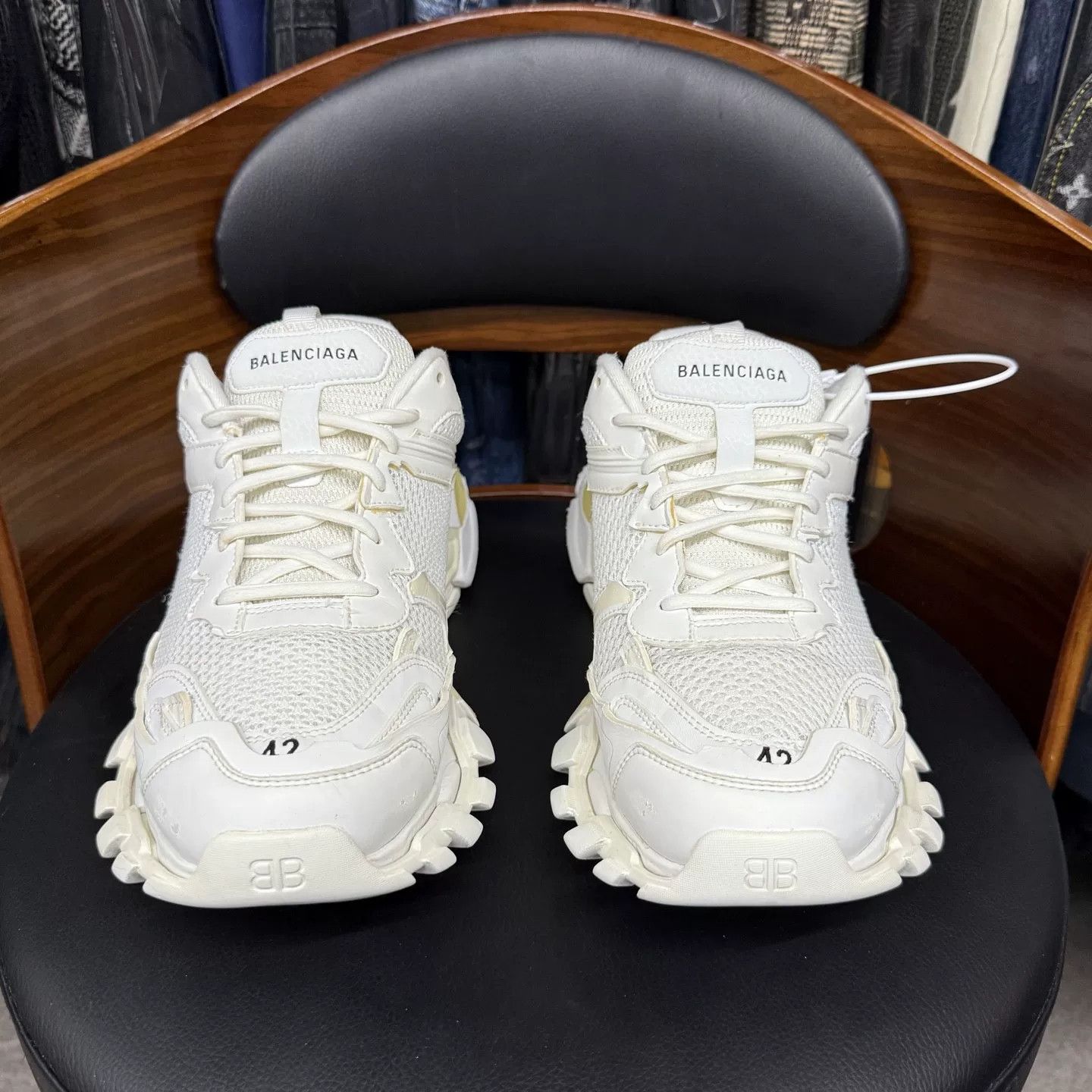 Balenciaga Balenciaga Track 3.0 White Nylon Size US 9 / EU 42 - 2 Thumbnail