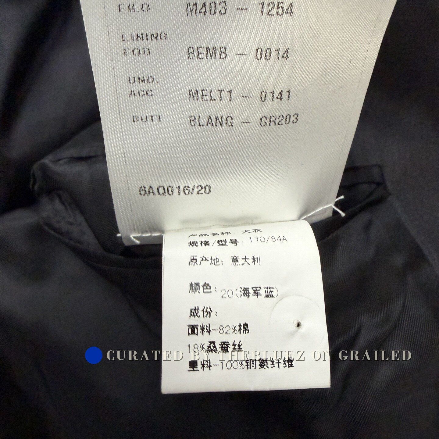 Lanvin LANVIN Gray-Blue Suit Jacket Size US S / EU 44-46 / 1 - 4 Thumbnail