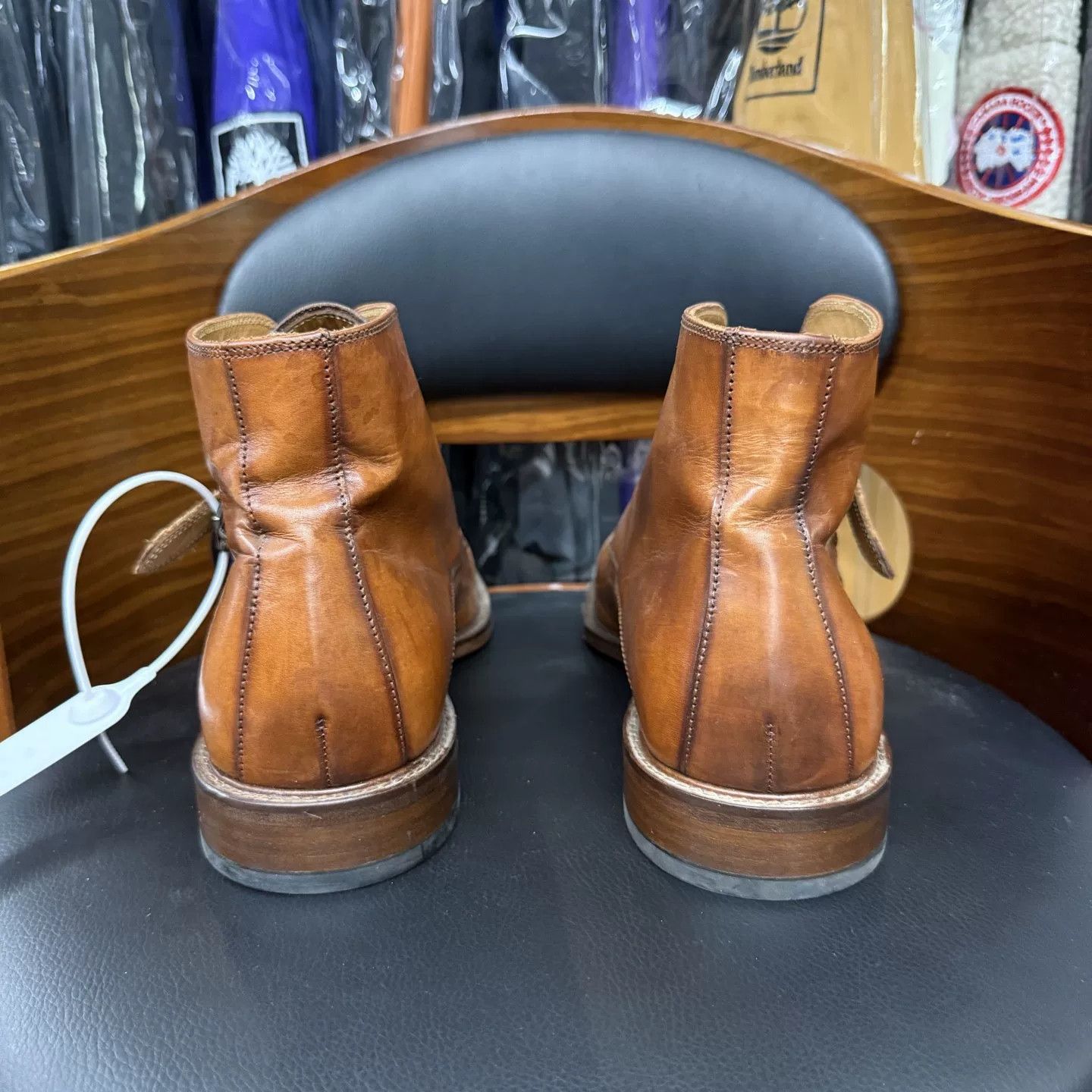 Suitsupply Suitsupply Italian Brown Calf Leather Double Monk Shoes Size US 10 / EU 43 - 3 Thumbnail