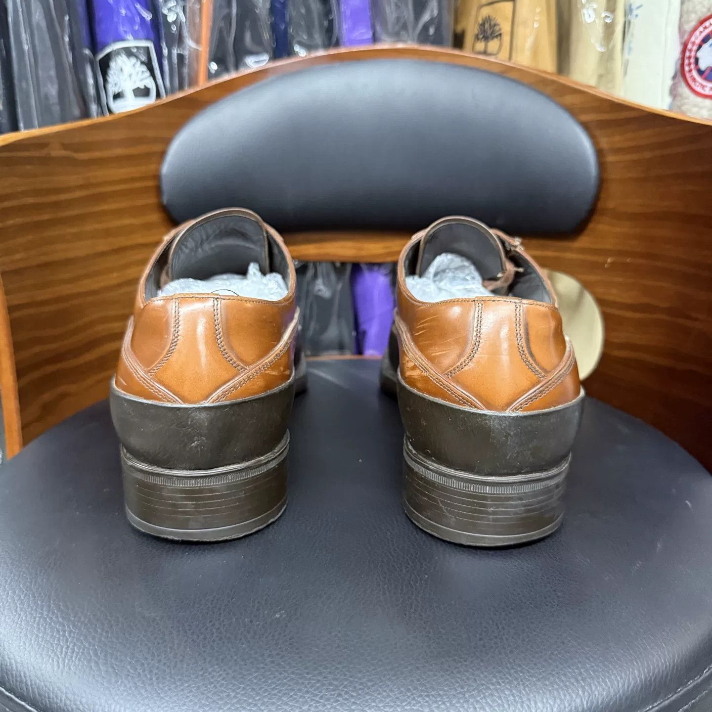 Prada Prada 2E Show Black Brown Leather Shoes Size US 8.5 / EU 41-42 - 3 Thumbnail