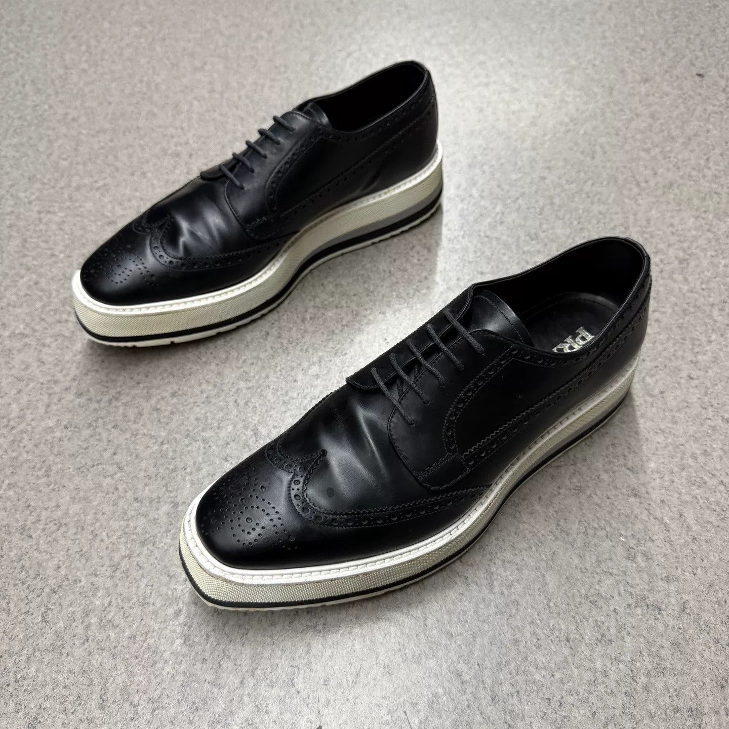 Prada Prada Black Carved Platform Shoes Size US 12 / IT 42 - 5 Thumbnail