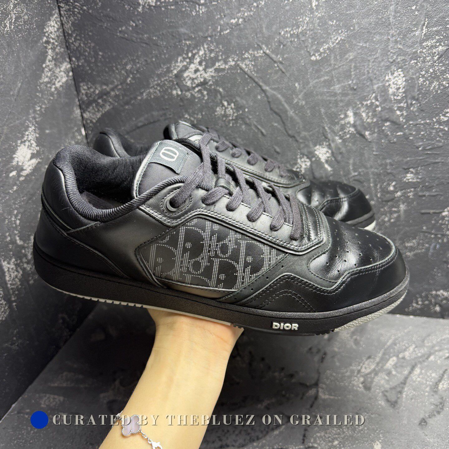 Dior Dior B27 Black Monogram Sneakers Size US 11 / EU 44 - 7 Thumbnail