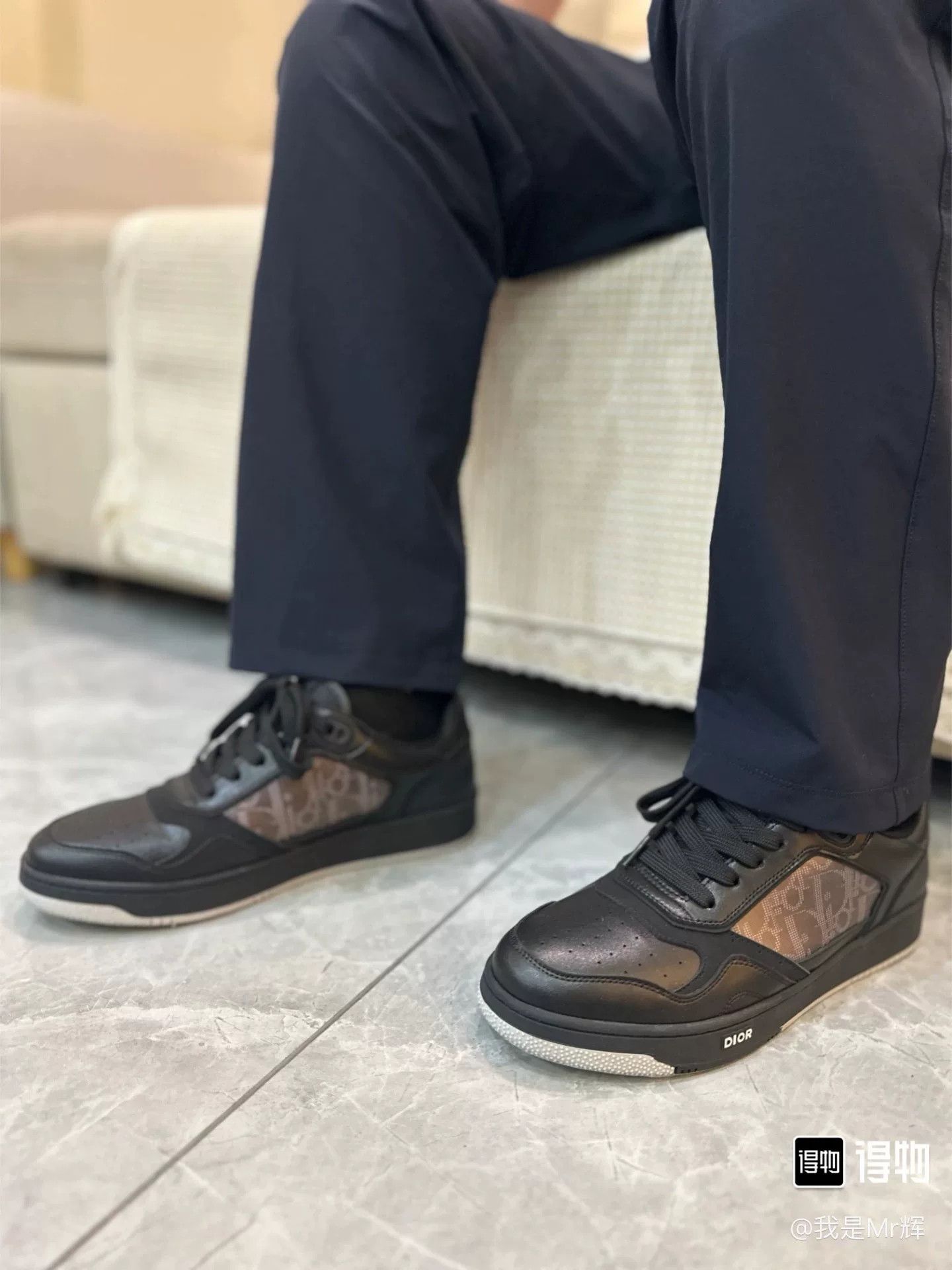 Dior Dior B27 Black Monogram Sneakers Size US 11 / EU 44 - 8 Thumbnail