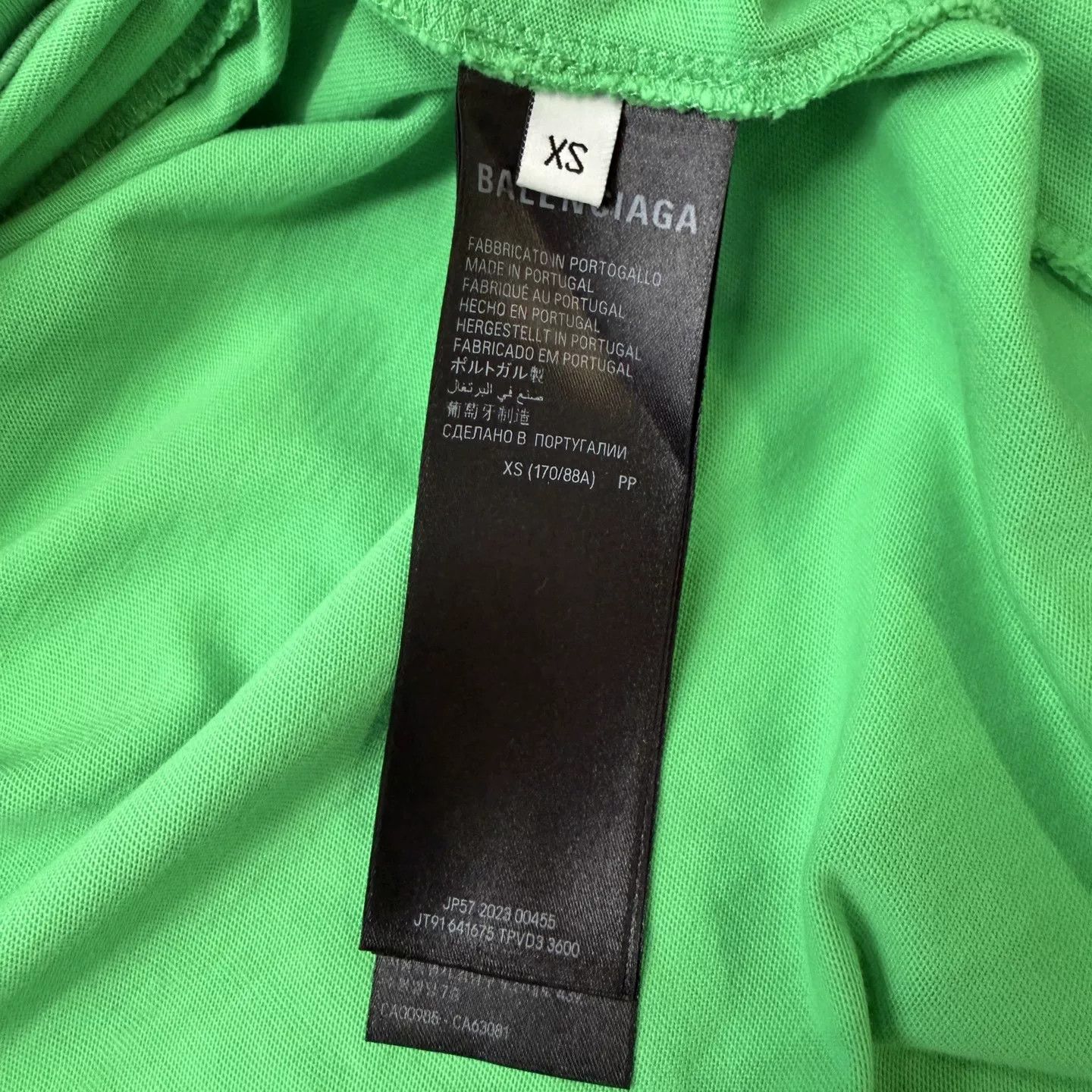 Balenciaga Balenciaga Green Cola Short Sleeve Size US XS / EU 42 / 0 - 3 Thumbnail