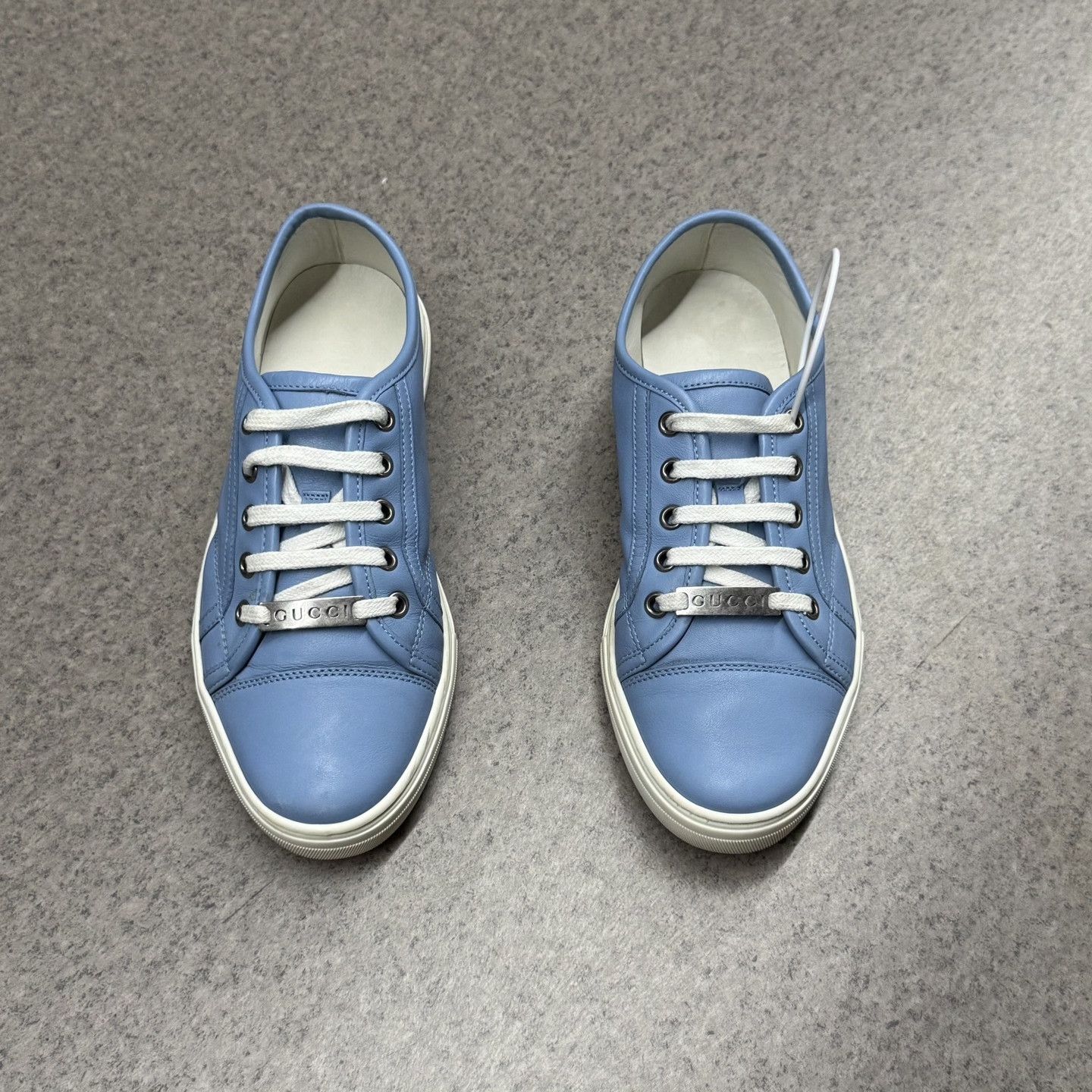 Gucci Gucci White Blue Sneakers Size US 5.5 / IT 35.5 - 5 Thumbnail