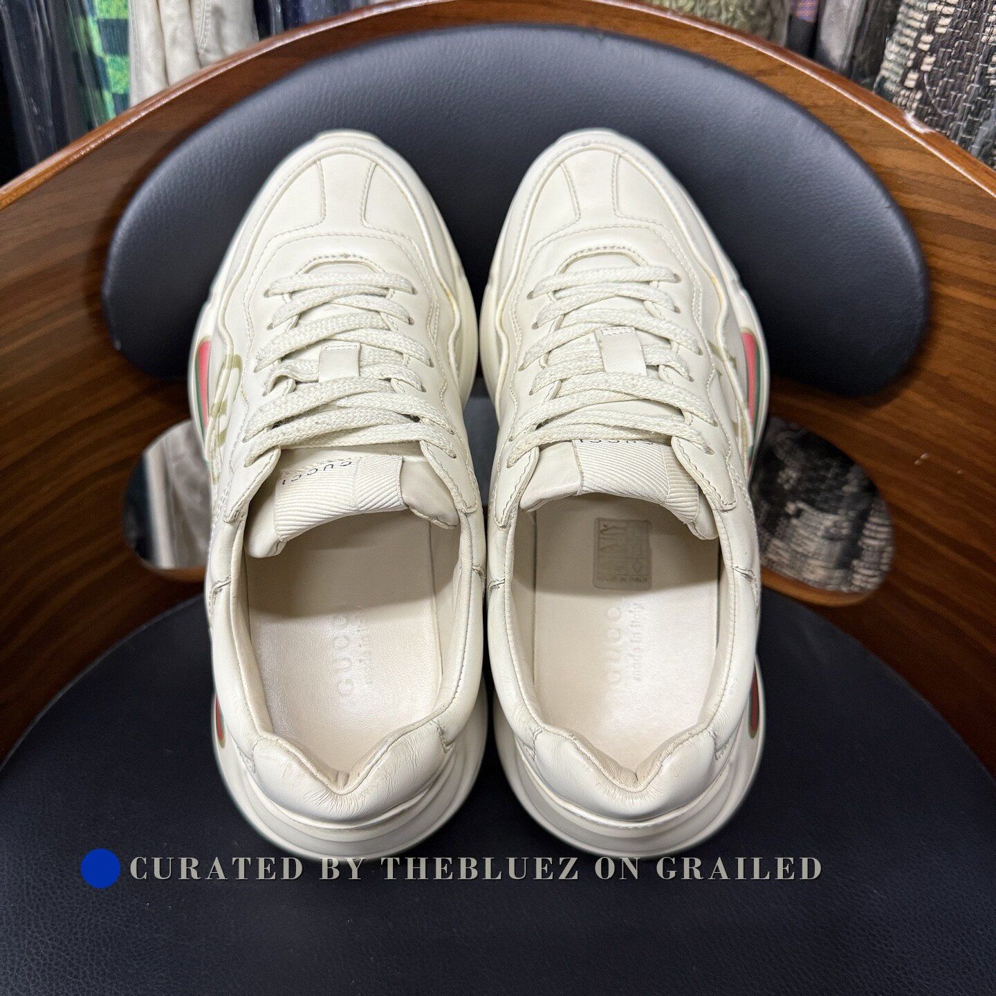Gucci Gucci Classic Belt Style Ivory Dad Shoes Size US 4.5 / IT 34.5 - 8 Thumbnail