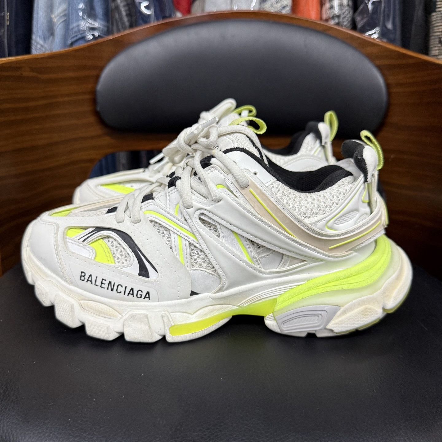 Balenciaga Balenciaga Track White Green Distressed Size US 5 / IT 35 - 6 Thumbnail
