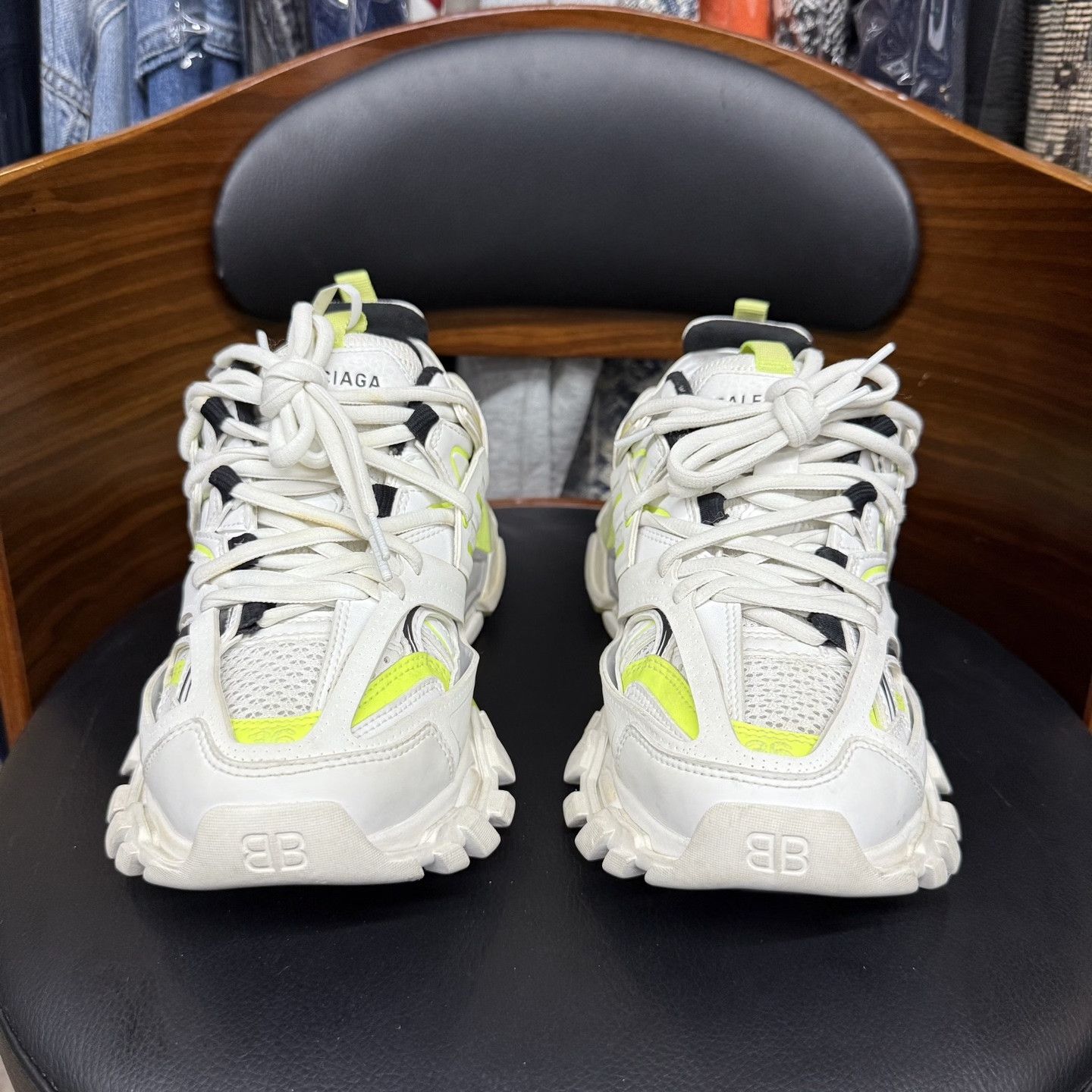 Balenciaga Balenciaga Track White Green Distressed Size US 5 / IT 35 - 2 Thumbnail