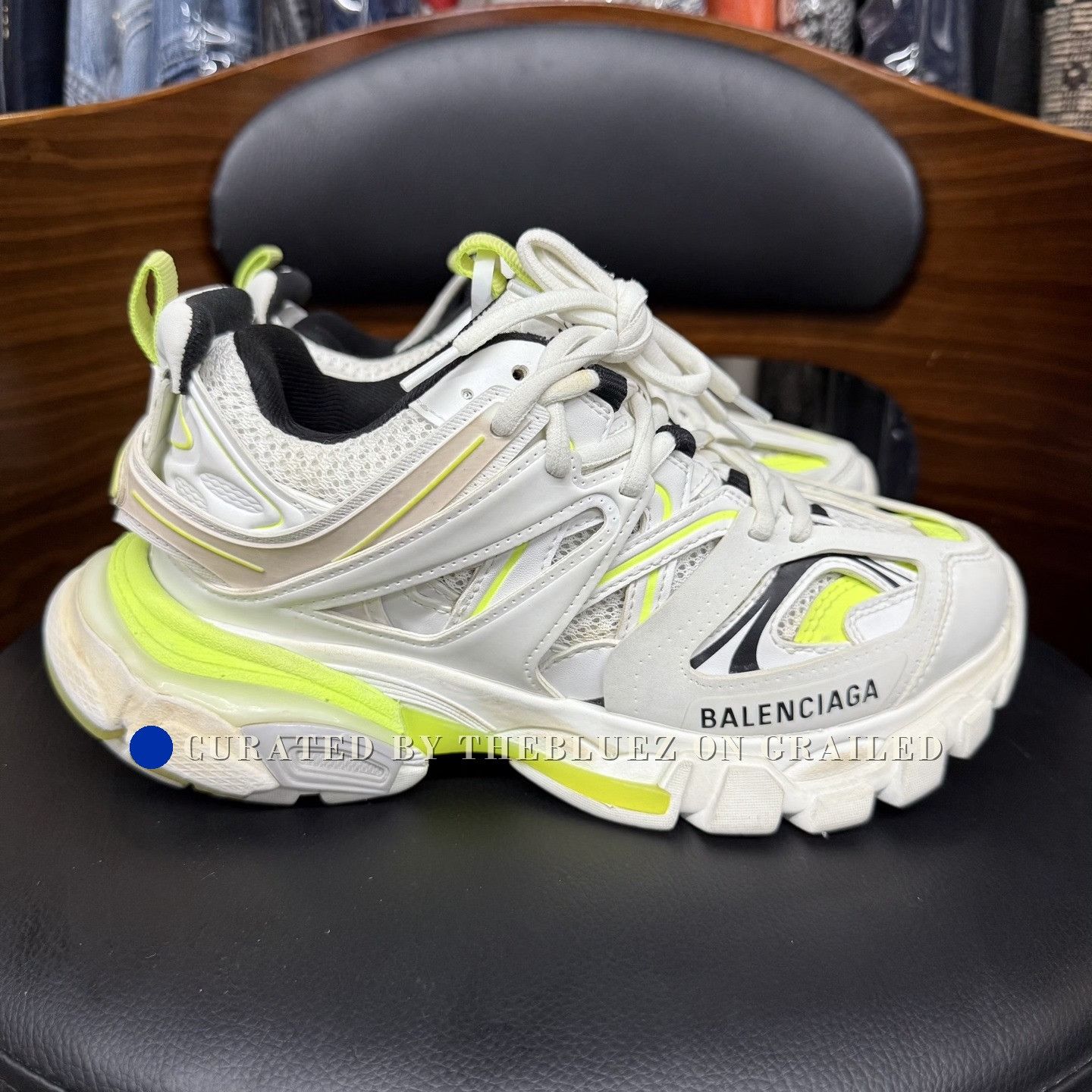 Balenciaga Balenciaga Track White Green Distressed Size US 5 / IT 35 - 4 Thumbnail