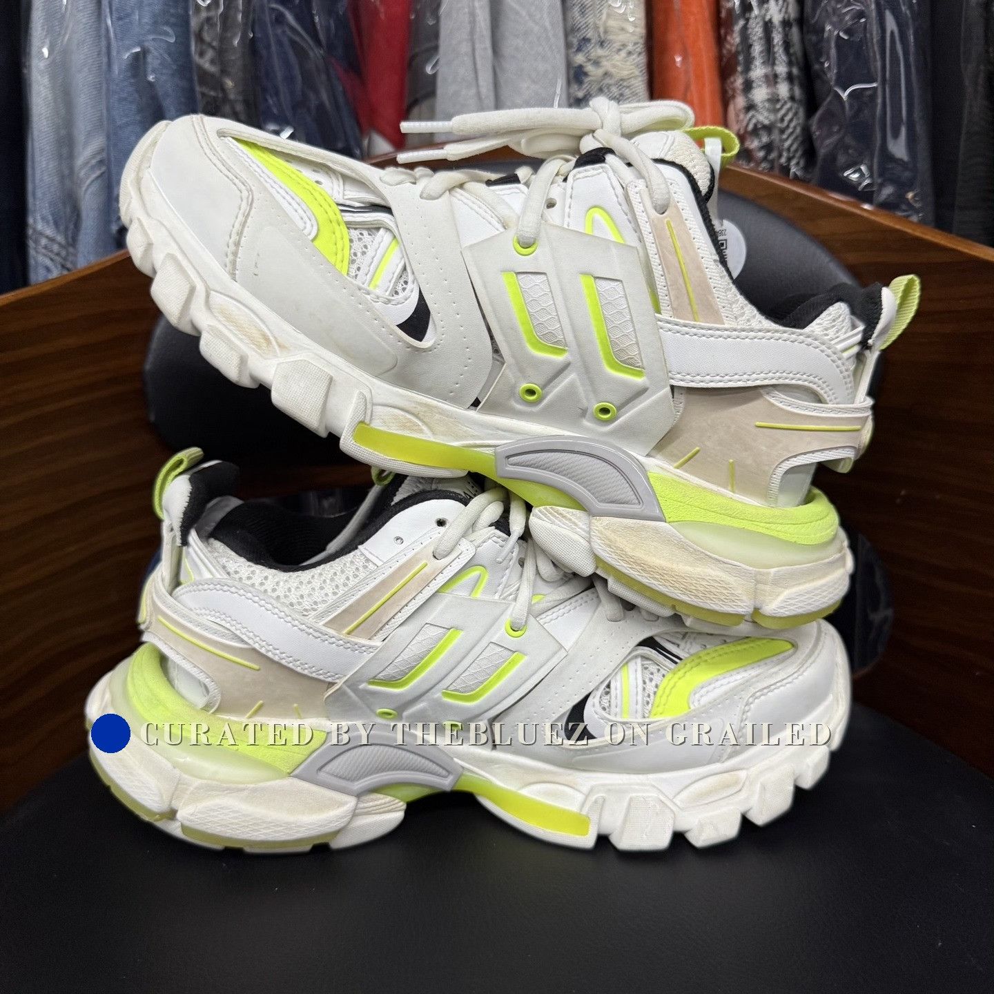 Balenciaga Balenciaga Track White Green Distressed Size US 5 / IT 35 - 7 Thumbnail